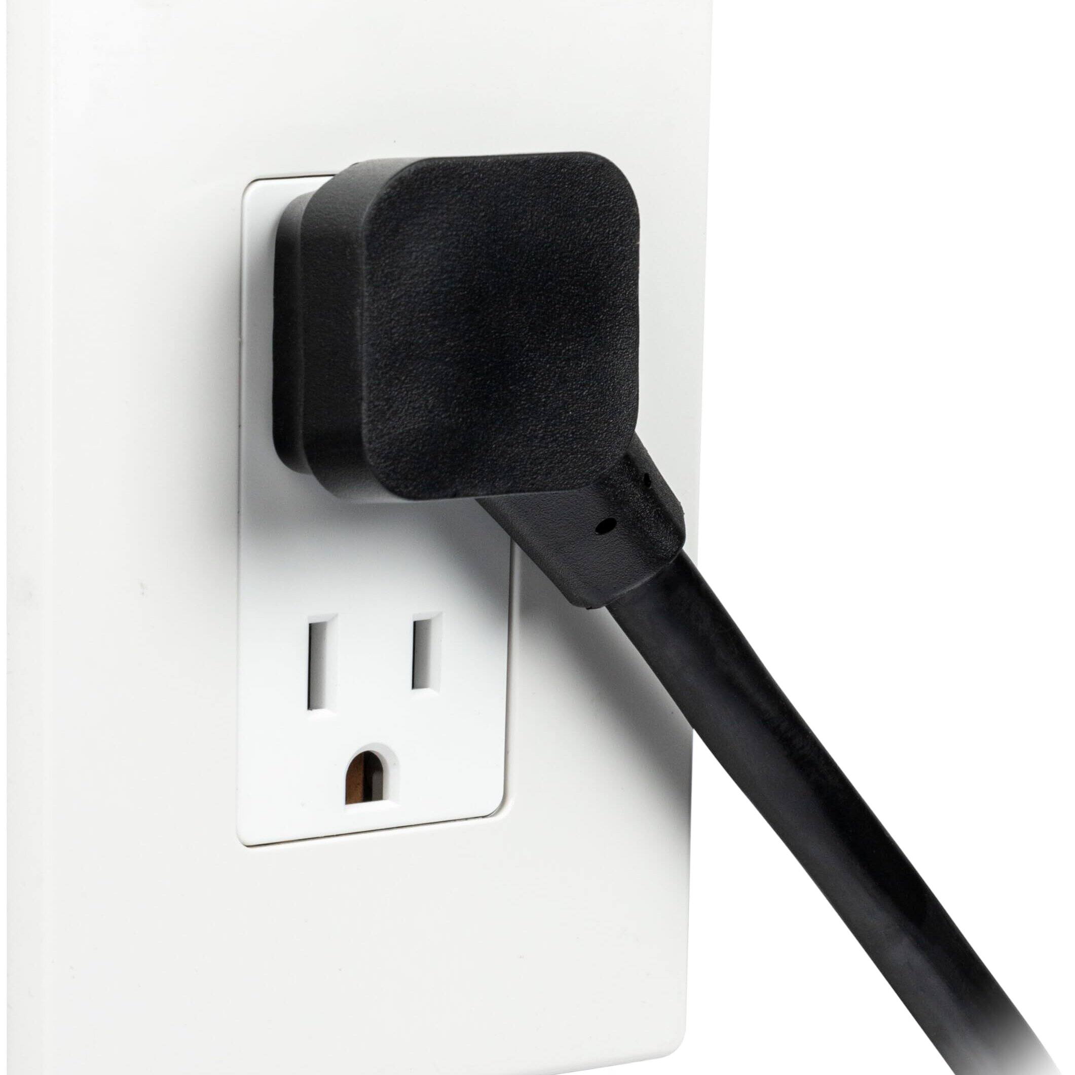 Left. Dazzed Corner - Power Strip,6-Outlet Surge Protector 2 Pack, 3 Ft Extension Cord - Black.