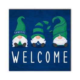 Fan Creations - Vancouver Canucks 10'' x 10'' Welcome Gnomes Sign - Multicolor