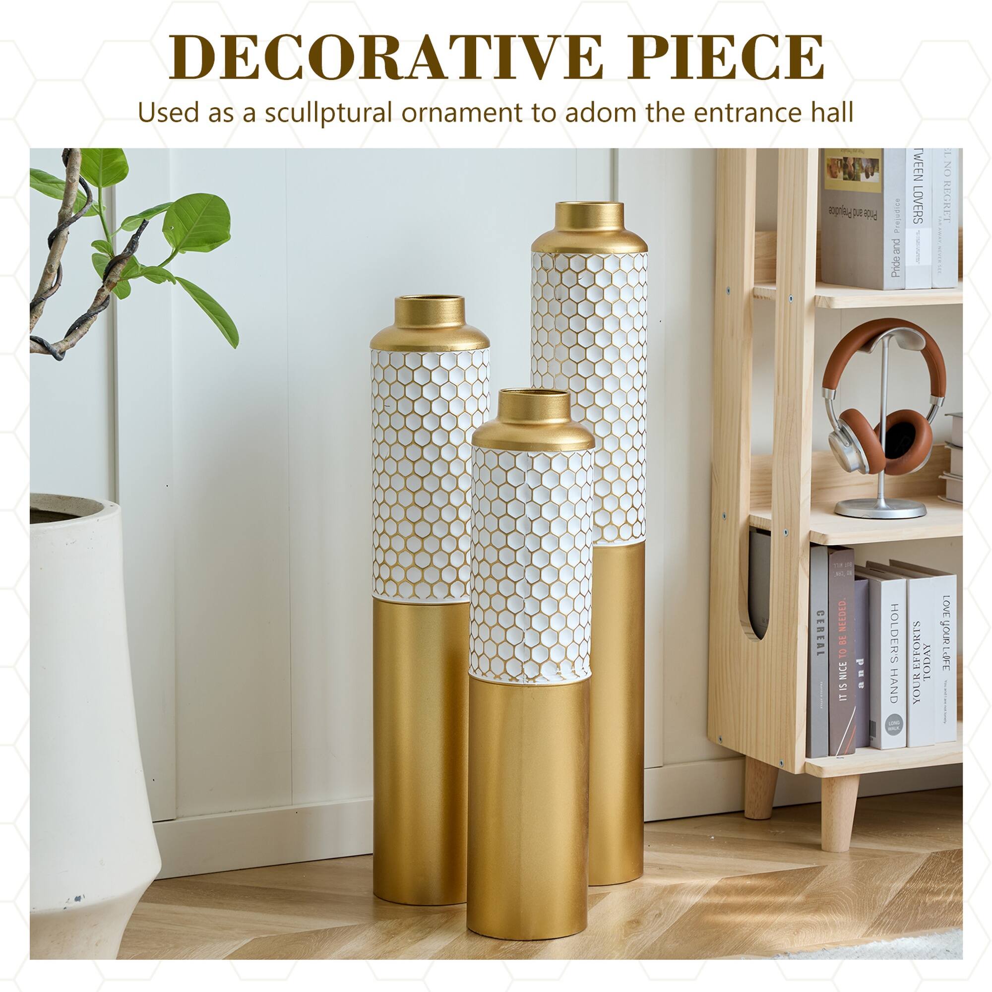 DECORATIVE PIECE  
Used as a sculptural ornament to adorn the entrance hall  

- UNREGRET  
- CEREAL BEEDED DL  
- IT IS NICE TO HAVE YOUR LOVE YOUR LIFE  

HOLDERS HAND YOUR EFFORTS TODAY