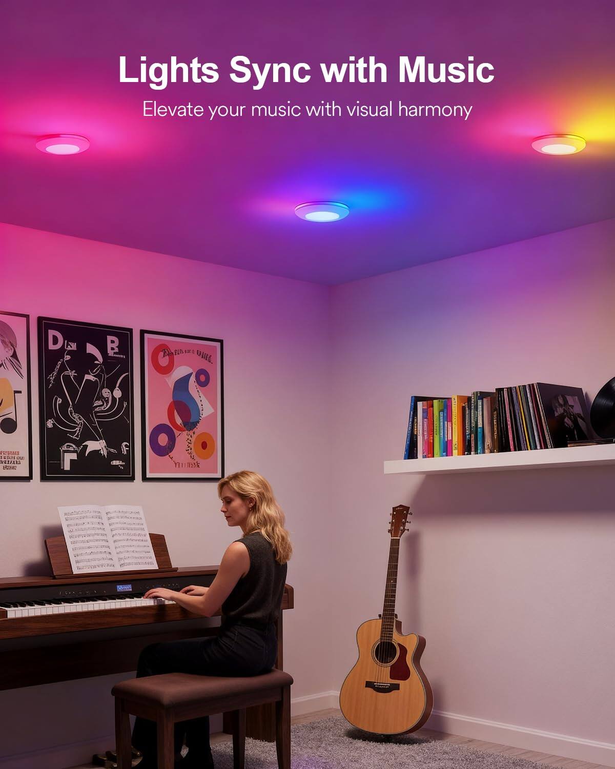 Lights Sync with Music  
Elevate your music with visual harmony