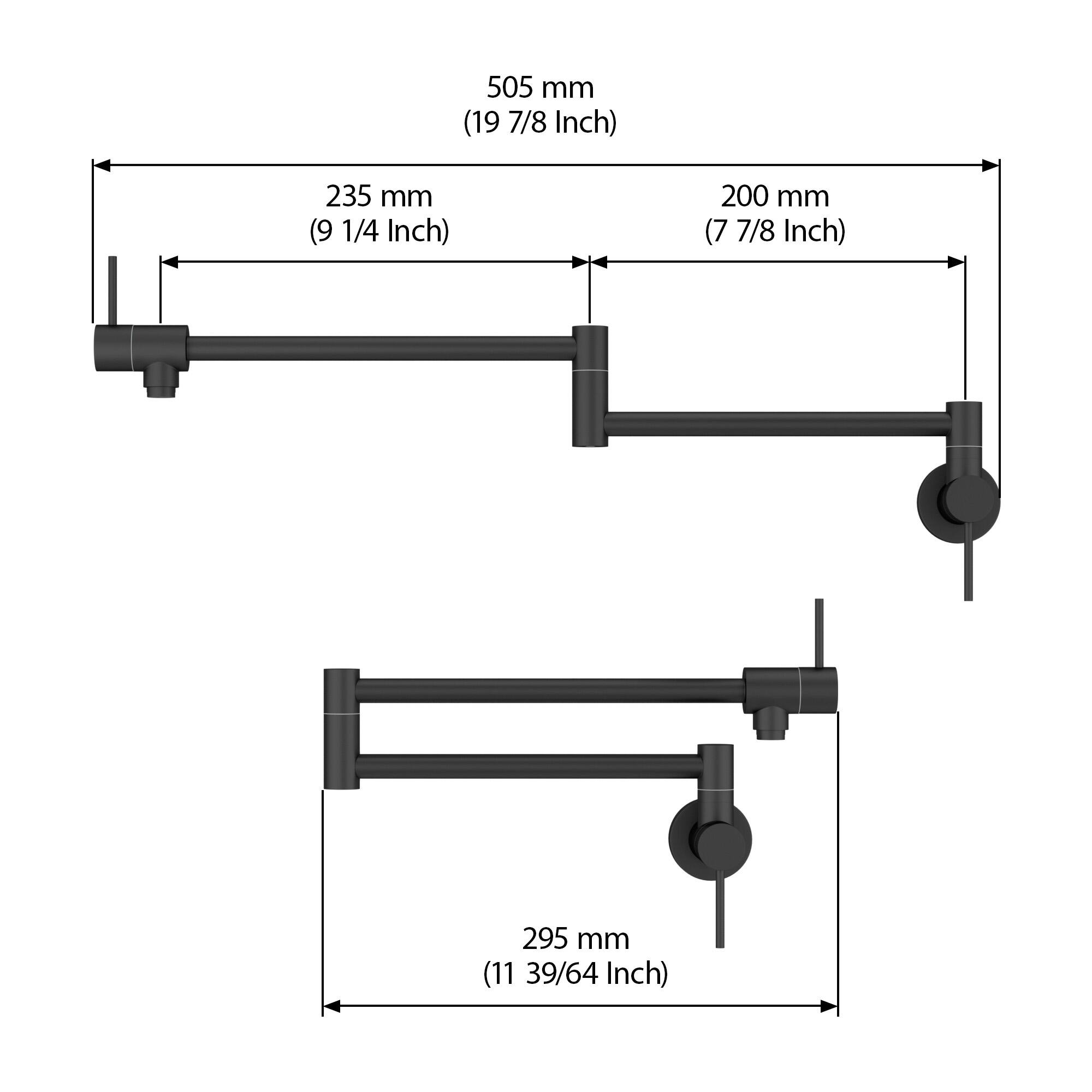 505 mm (19 7/8 Inch)  
235 mm (9 1/4 Inch)  
200 mm (7 7/8 Inch)  
295 mm (11 39/64 Inch)
