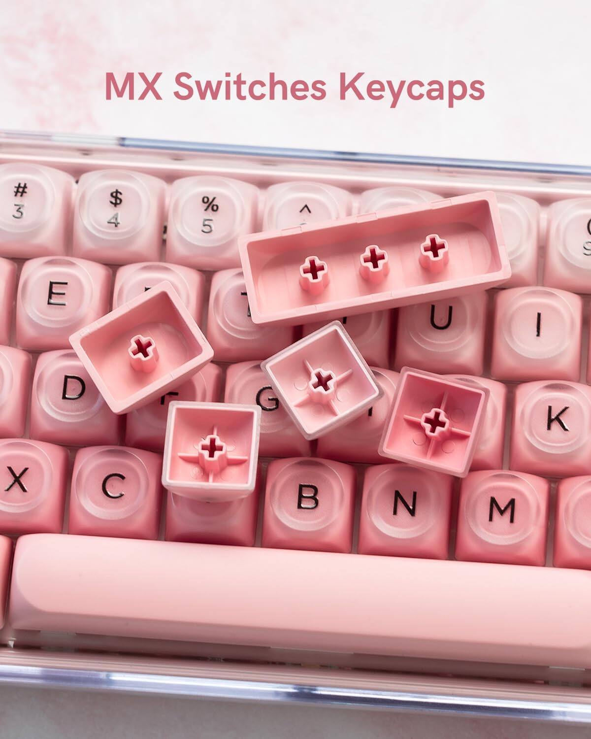 Womier PBT Keycaps, Jelly Keycaps MOA Profile for 61/68/84/87/98