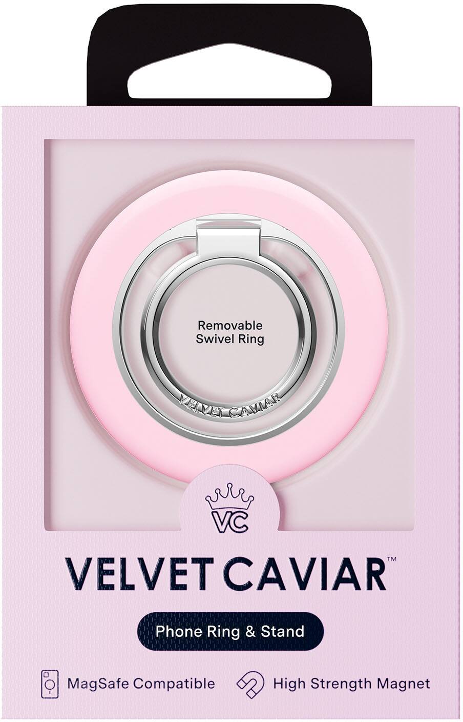 Removable Swivel Ring  
VELVET CAVIAR™  
Phone Ring & Stand  
MagSafe Compatible  
High Strength Magnet