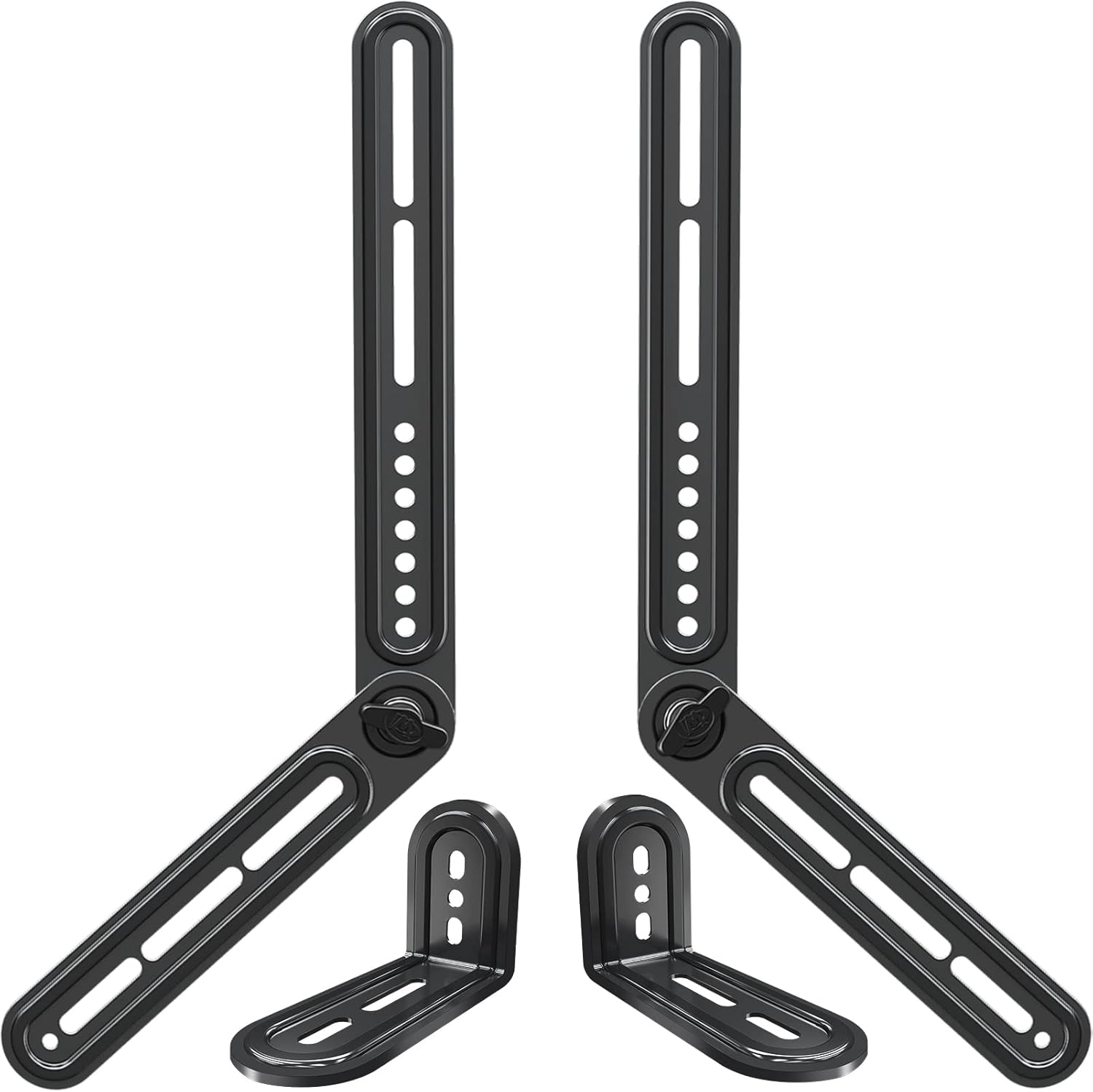 Front. Schertz - Soundbar Mount Bracket, Fits Most Soundbars, Holds up to 15 lbs - Black.