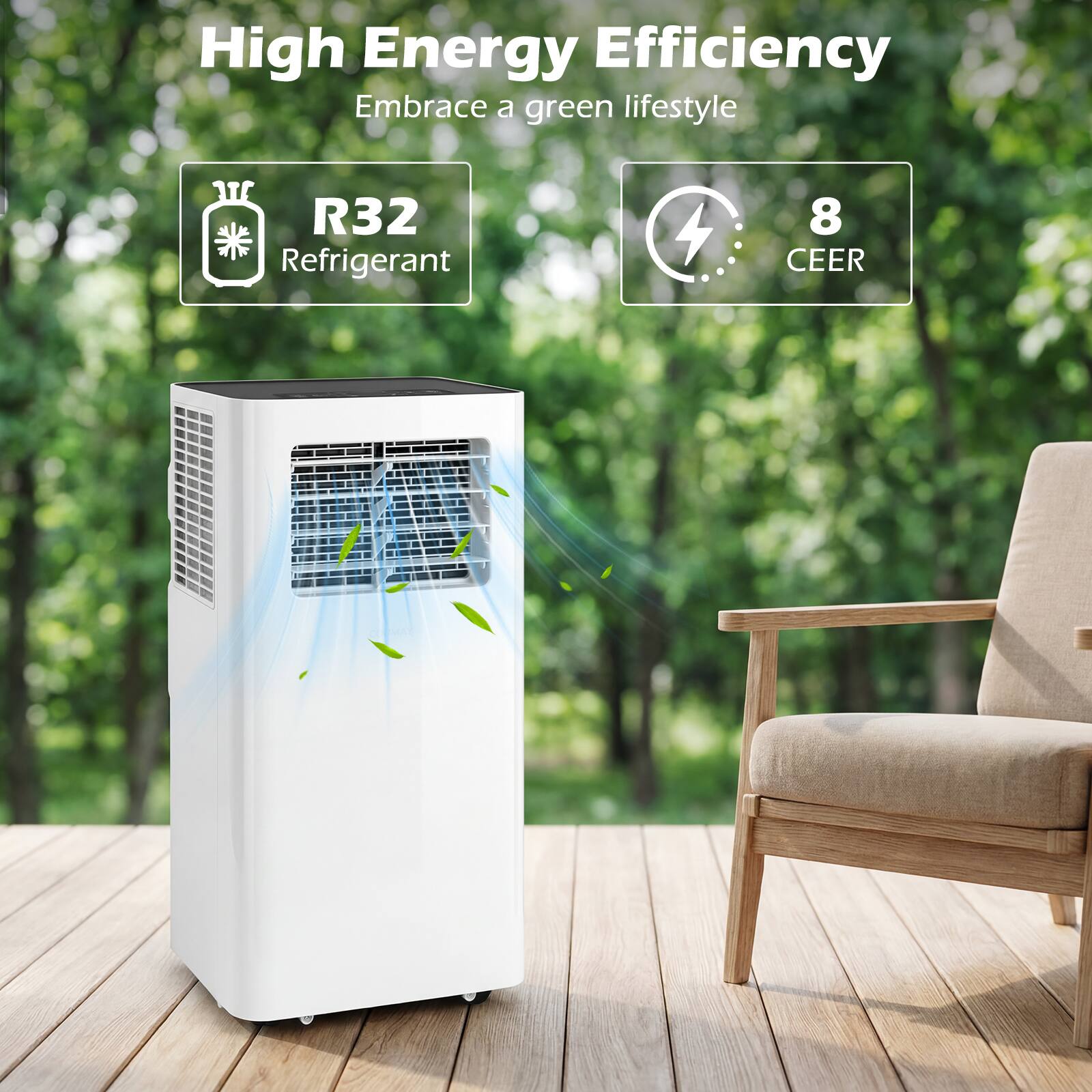 High Energy Efficiency  
Embrace a green lifestyle  
R32 Refrigerant  
8 CEER