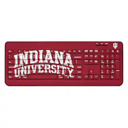 Keyscaper - Indiana Hoosiers Solid Design Wireless Keyboard - Multicolor