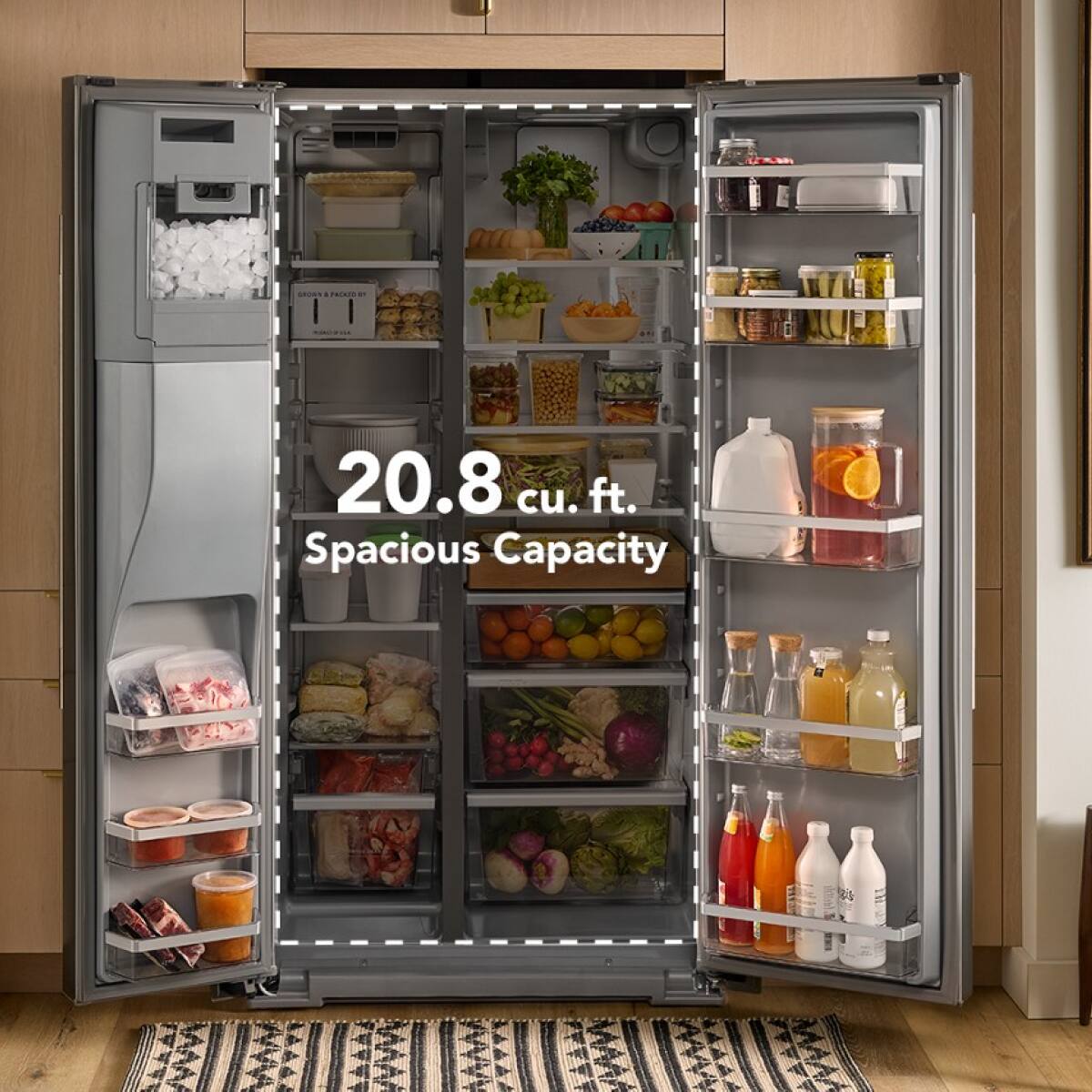 20.8 cu. ft. Spacious Capacity