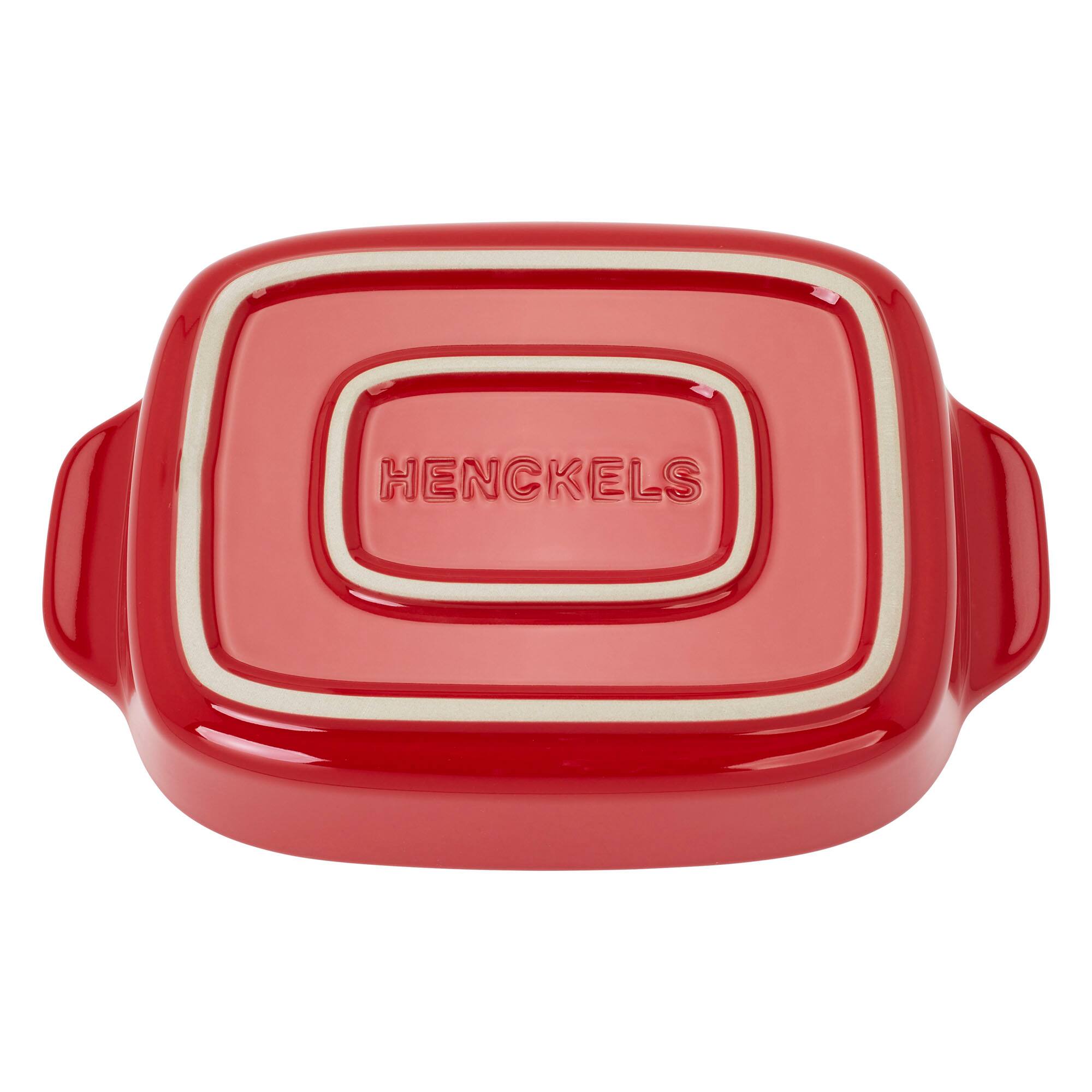 Alt View 4. Henckels - Henckels Ceramic 8-pc Mixed Bakeware & Serving Set - Cherry Red - Cherry Red.