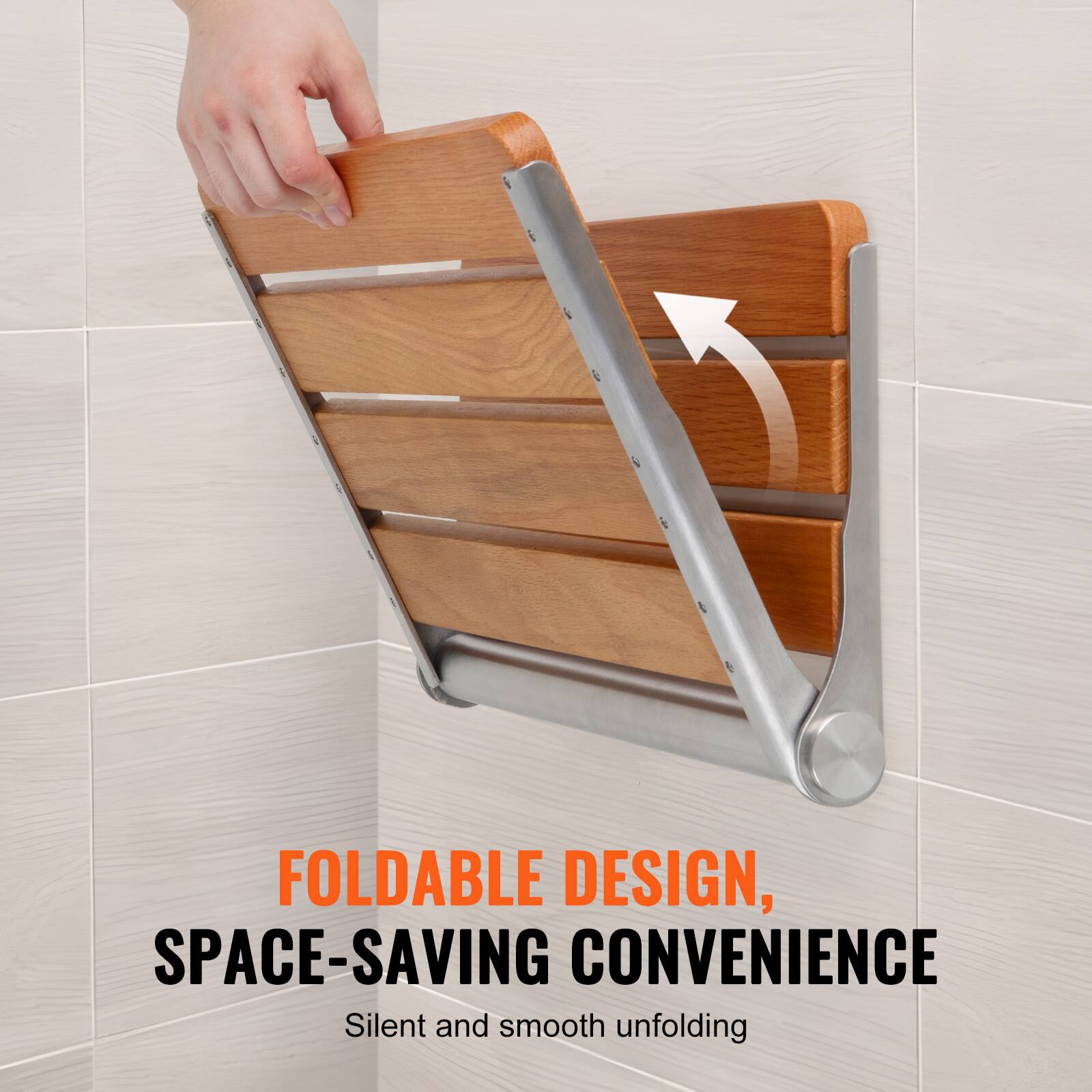 FOLDABLE DESIGN, SPACE-SAVING CONVENIENCE  
Silent and smooth unfolding