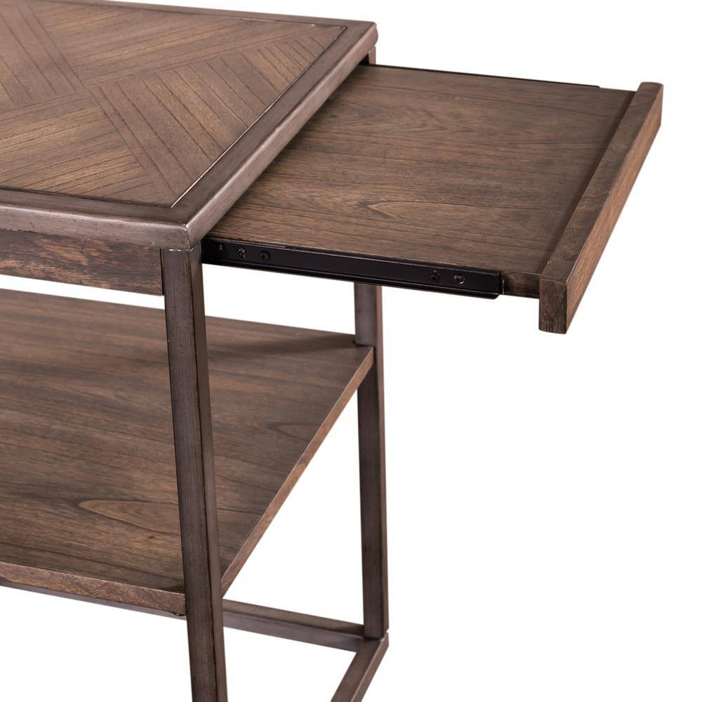 Alt View 4. Liberty Furniture Industries - Jamestown Chair Side Table in Tobacco - Brown.