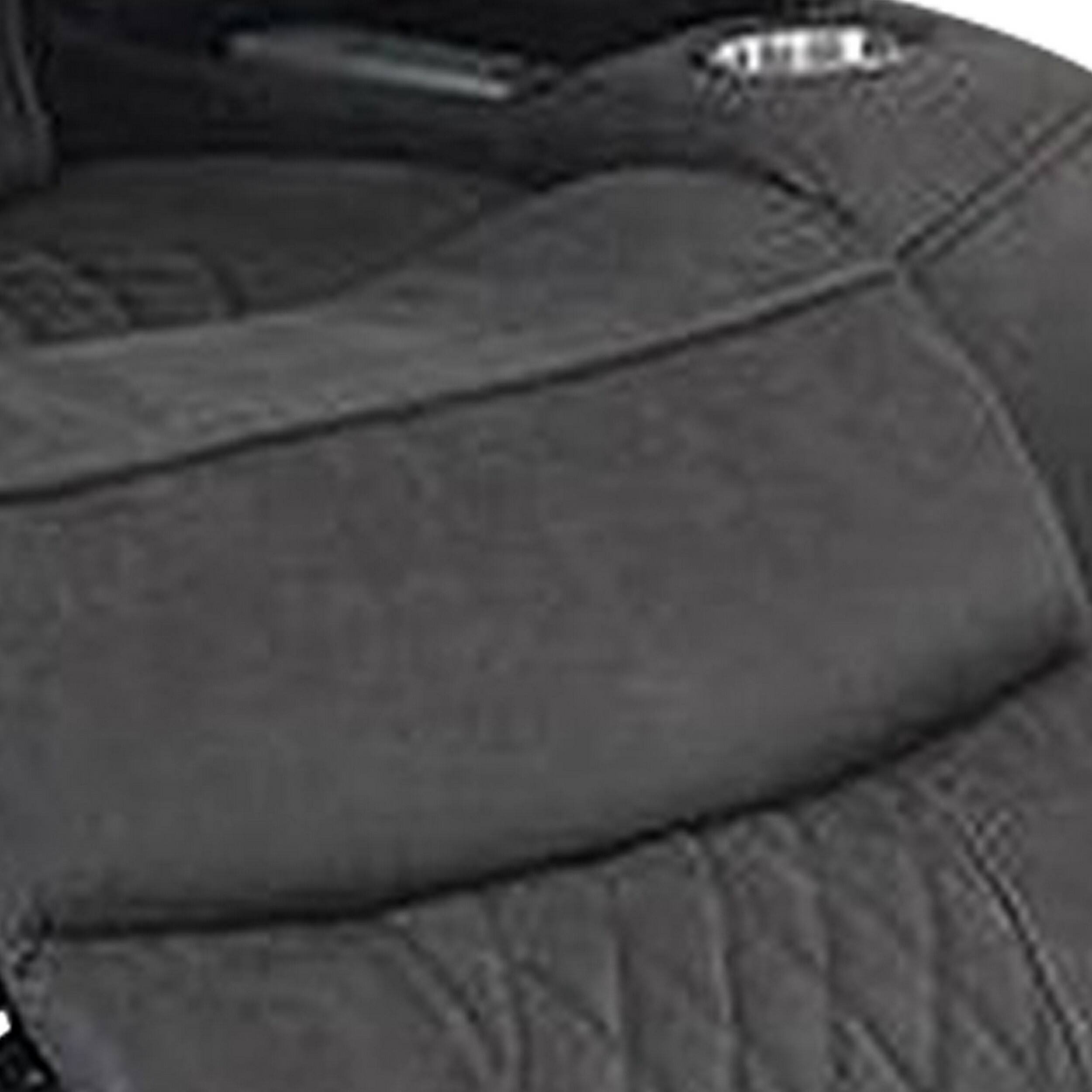 Left. Manhattan Lane - Xiu 38 Inch Power Recliner Chair, USB Port, Storage Faux Leather - Gray.