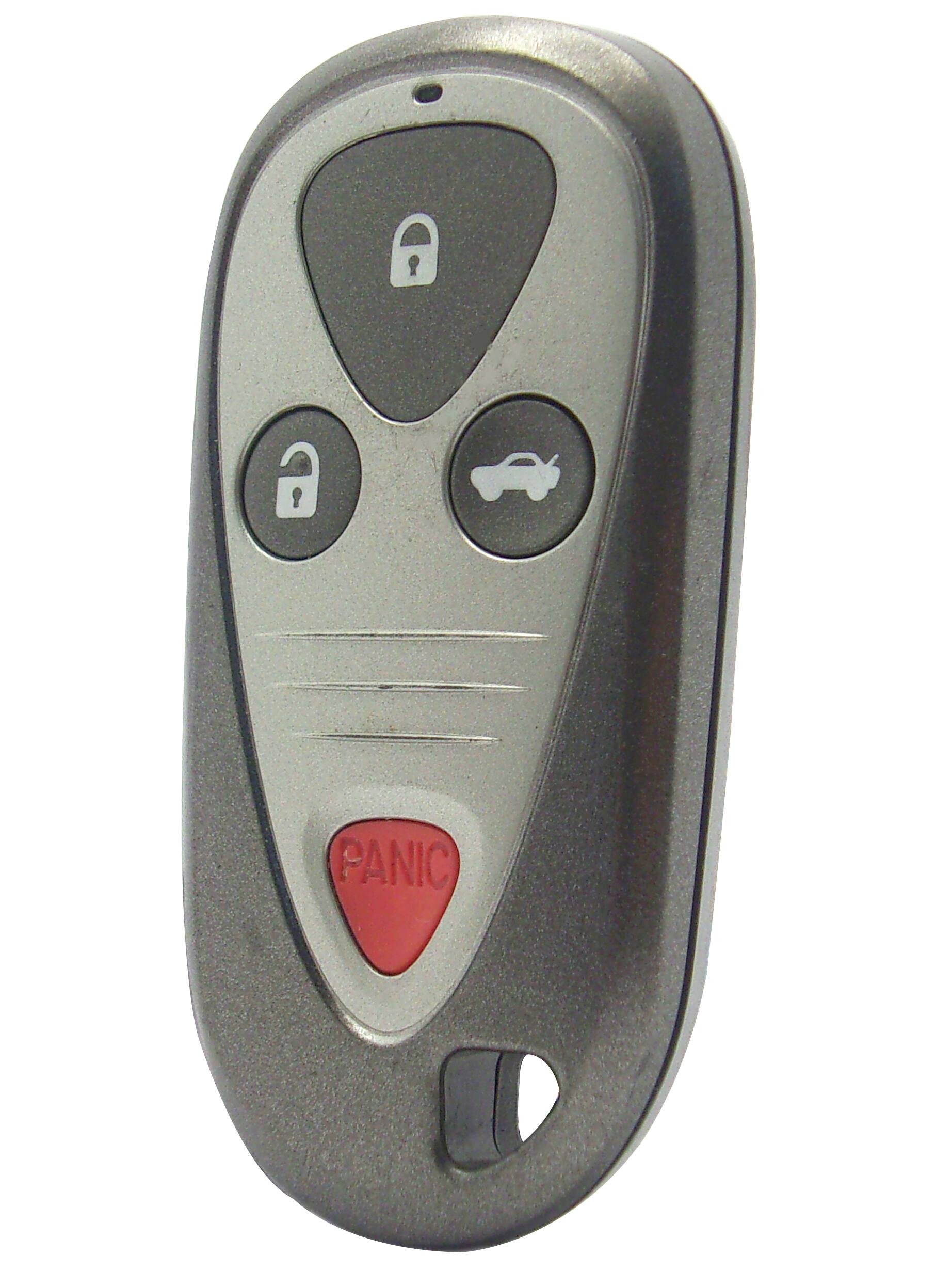 Left. Car Keys Express - Acura Keyless Entry Remote - 4 Buttons (Lock, Unlock, Trunk, and Panic) - Grey.