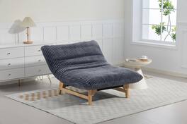 Meqiodas - Bean bag chair for Adults ,Accent Armless Lazy Sofa, Casual Single Sofa, For Living Room And Bedroom - Gray