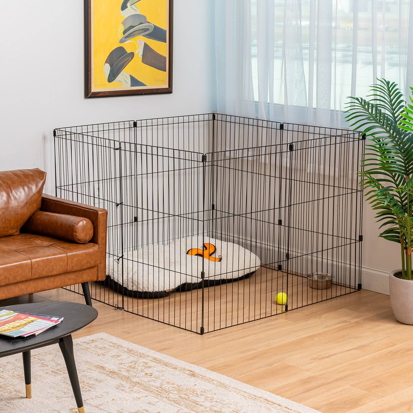 IRIS USA Exercise 8 Panel Wire Metal Pet Playpen for Dog - Best Buy