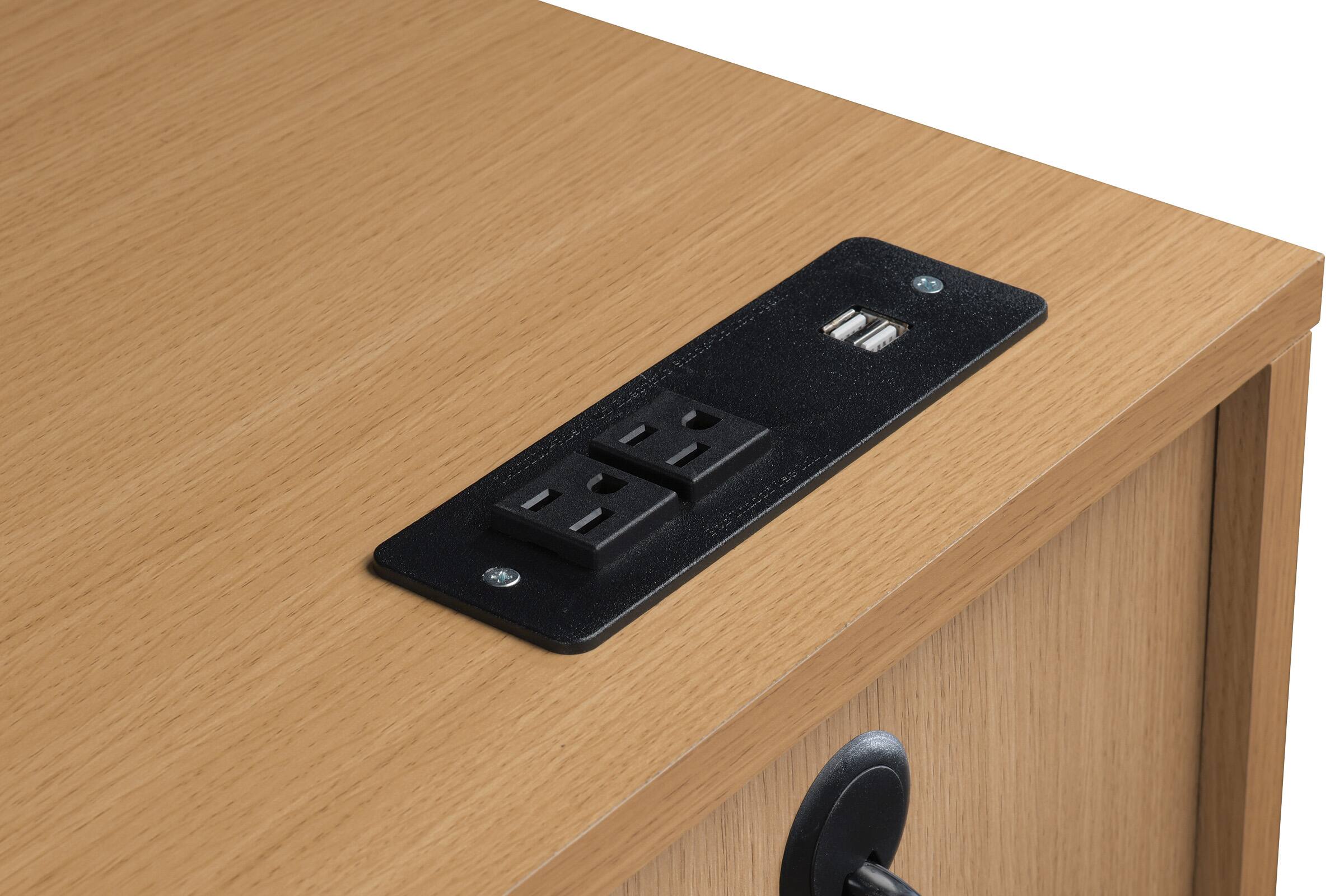 Alt View 17. OSP Home Furnishings - Denmark Executive Desk - Natural.