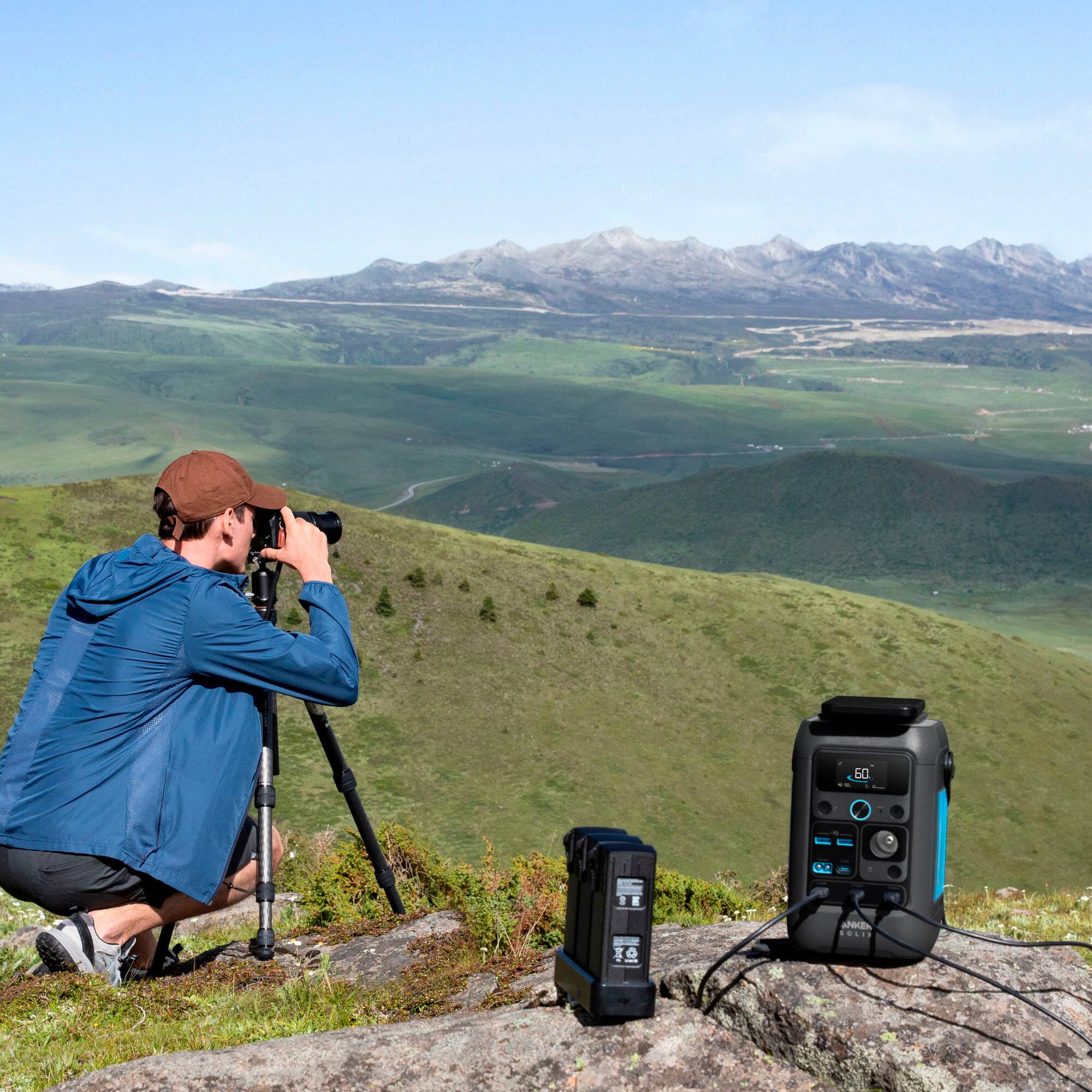 Alt View 11. Anker - SOLIX C300X DC Portable Power Station 288Wh (90,000mAh) Extremely Portable & Fast Charge - Black.