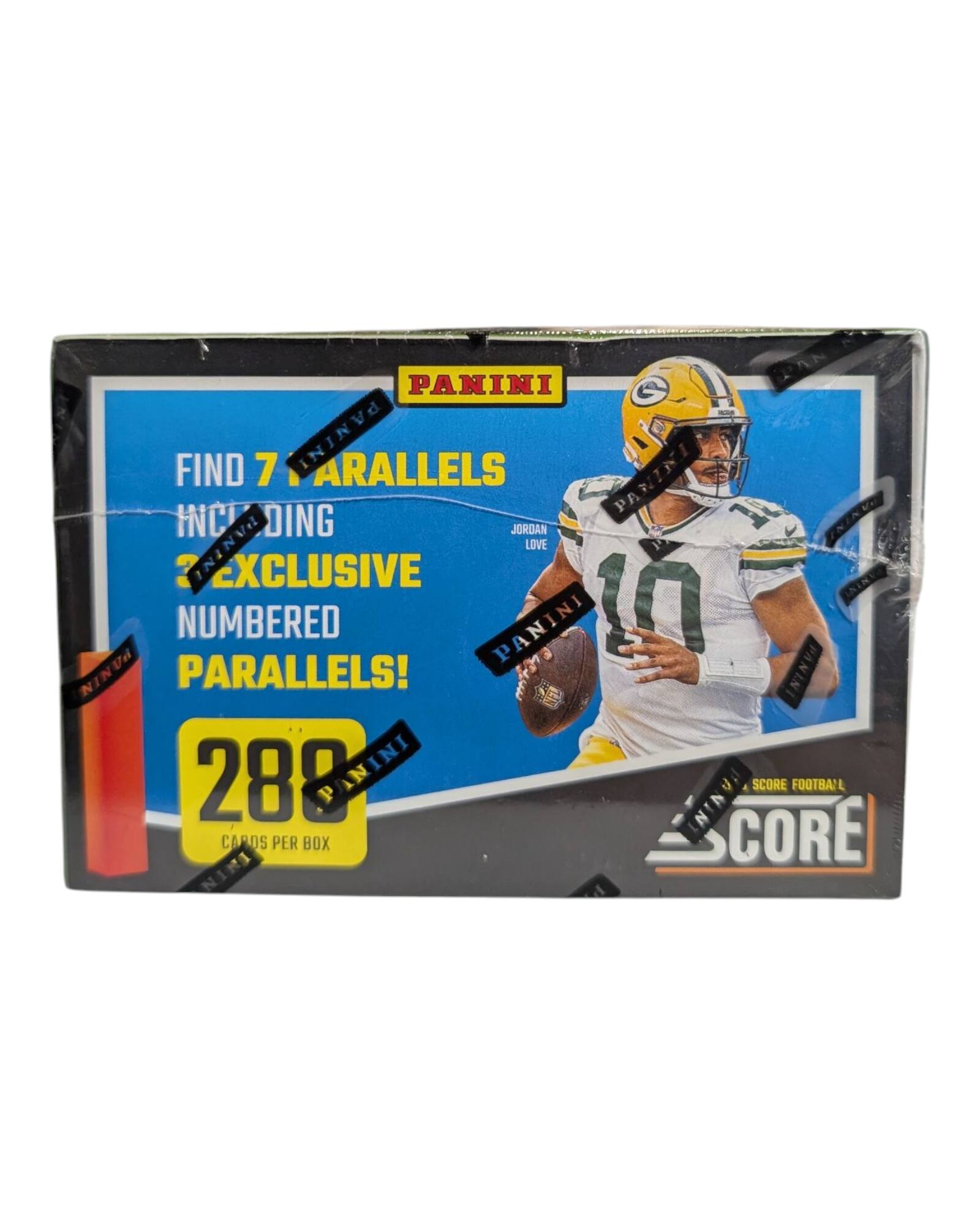 PANINI SCORE FOOTBALL

FIND 7 PARALLELS INCLUDING 3 EXCLUSIVE NUMBERED PARALLELS!

288 CARDS PER BOX

JORDAN LOVE