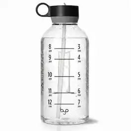 BYO - 74 Oz Tritan Motivational Bottle - Black