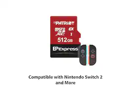 Patriot - EP Series 512GB microSDXC Memory Card with Adapter Model Express
