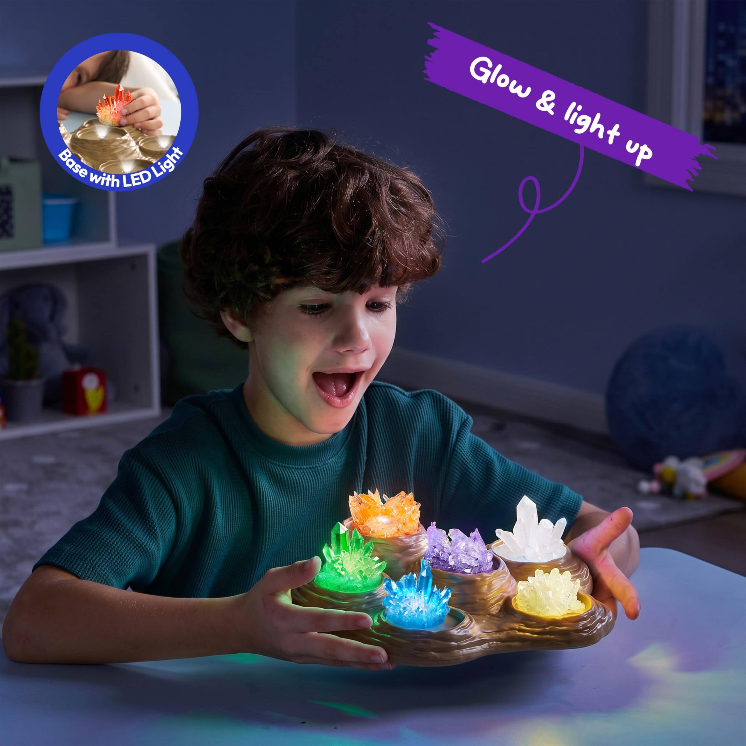 Joyfy - 7 Color Crystal Growing Kit with Light-Up Base, Science Kit for Kids Ages 8-12, Educational STEM Gift price history on PriceWatchPro