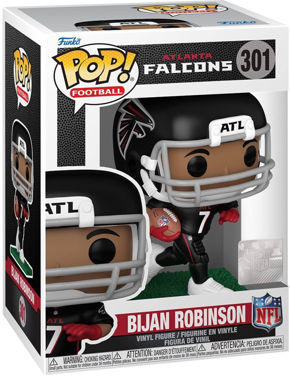 COP Fd Todki Funko ATLANTA 301 0 POP! FALCONS FOOTBALL FOOTBALL ATL ATL A 7 NFL BU RIONSON 300 ATL BIJAN ROBINSON NFL FIGURINE EN VINYLE FIGURE I VINYL DE VINIL ASFIXIA, FIGURA ADVERTENCIA: PELIGRO DE menores de 36 meses TOUFFEMENT. adecuado para nios ATTENTION: DANGER D Partes pequeas. No es moins de 36 mois. HAZARD. aux enfants de WARNING: CHOKING Petites pieces. e convient pas for children under 36 months Small parts. Not suitable