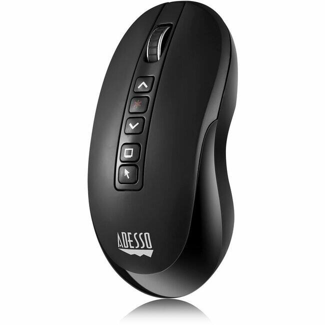Front. Adesso - Adesso Air Mouse Wireless Multifunctional Presenter Mouse - Travel Mouse - Laser - Wireless - 100 ft - Radio Frequency - - Unknown.