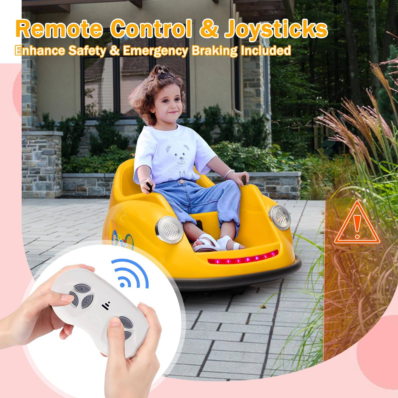 Remote Control & Joysticks  
Enhance Safety & Emergency Braking Included