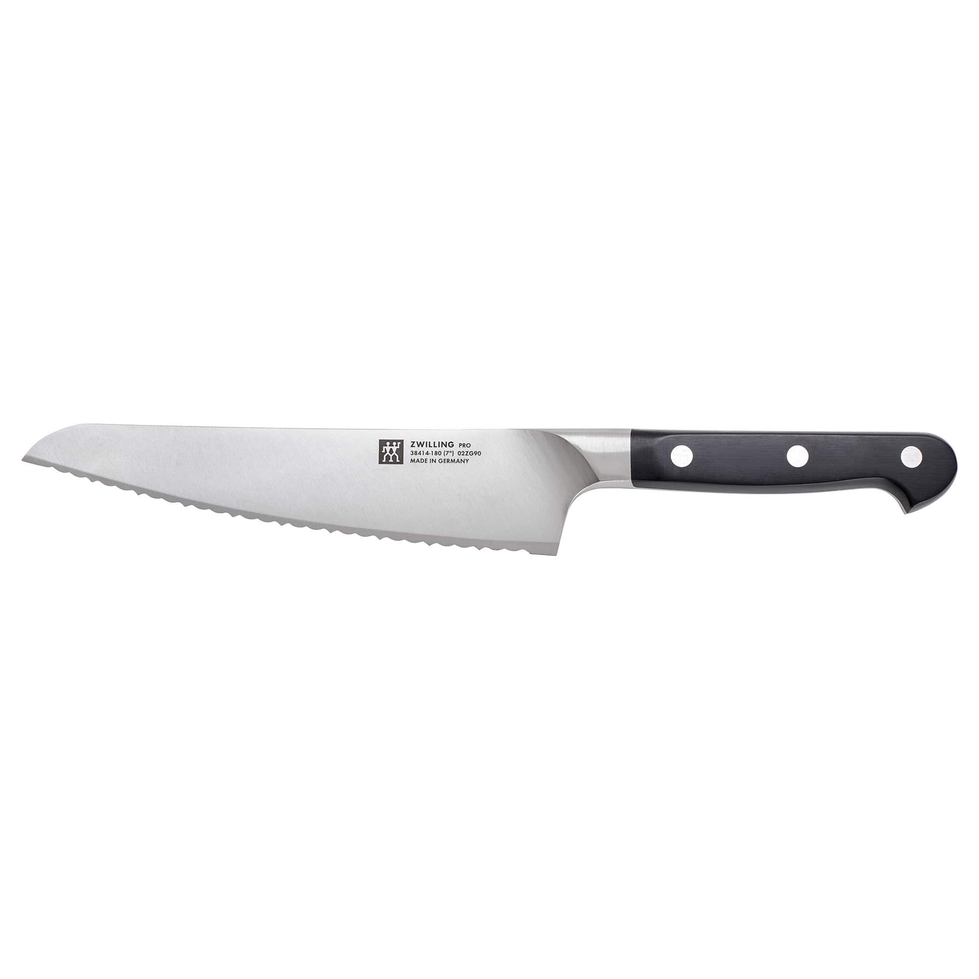 ZWILLING - Pro 7-inch Ultimate Bread/Deli Knife - Black