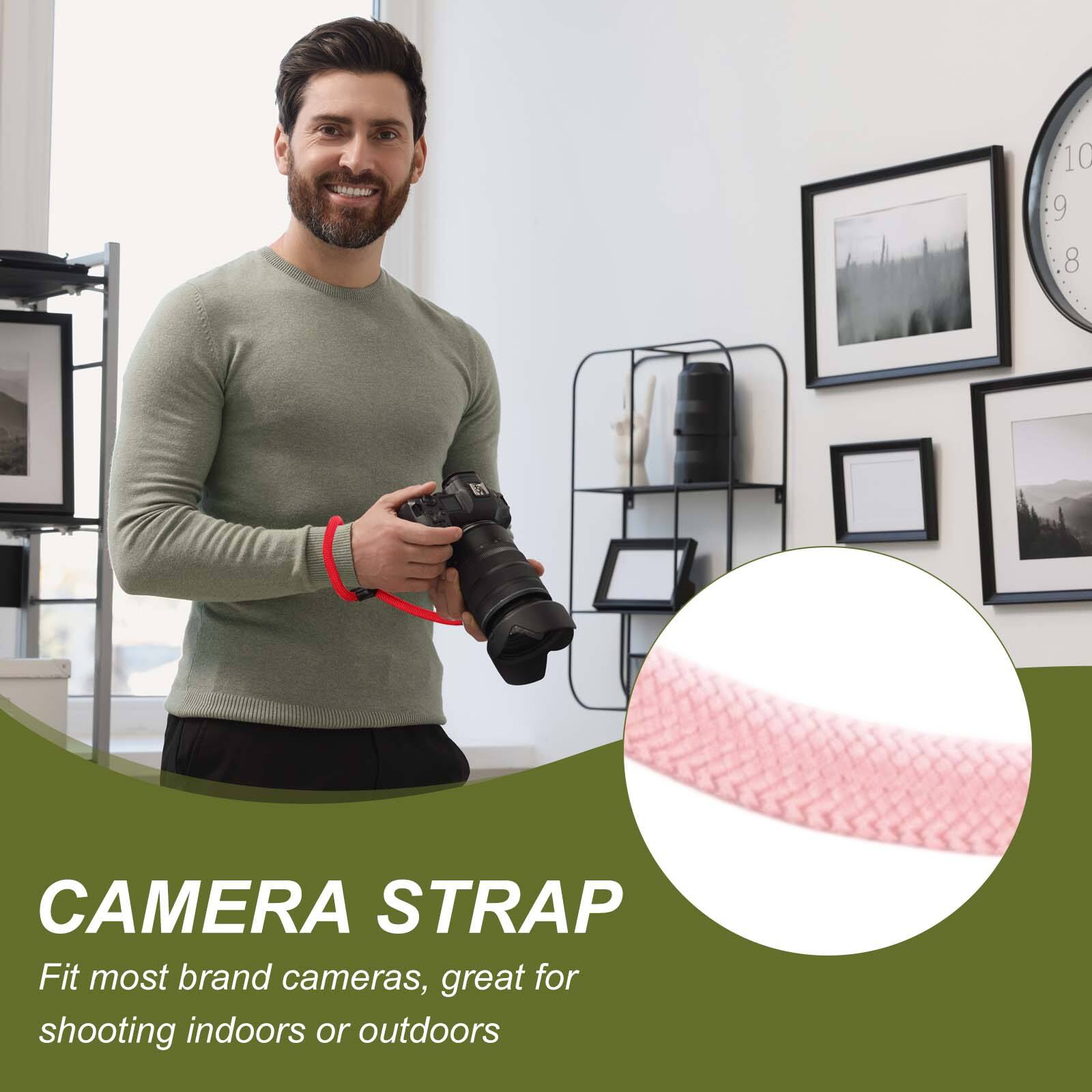 10 9 8 V CAMERA STRAP  
Fit most brand cameras, great for shooting indoors or outdoors  

CAMERA STRAP  
Fit most brand cameras, great for shooting indoors or outdoors