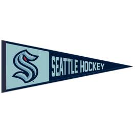 WinCraft - Seattle Kraken 13" x 32" Retro Logo Wool Pennant - Multicolor
