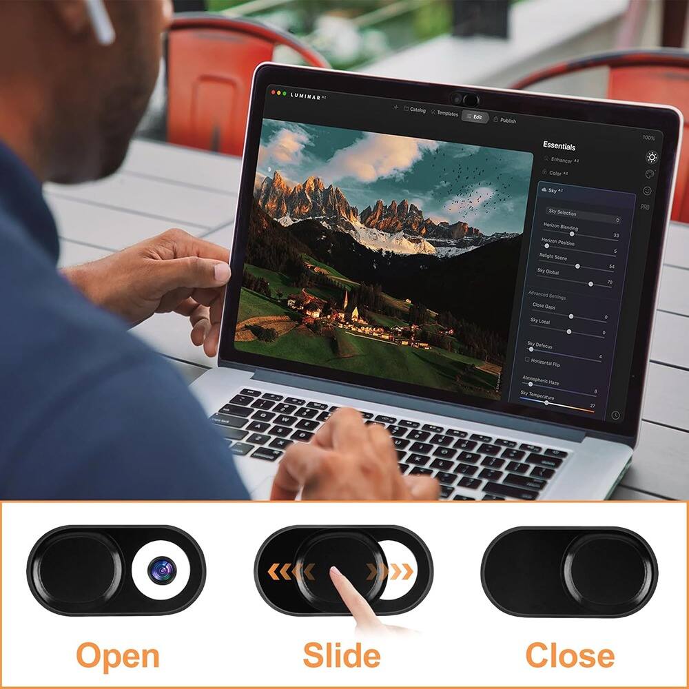 Sure, here is the corrected and grouped text:

---

**UMINAR**

**Cating Templates to Publish Essentials Enhancer a Calor - 500%**

**Essentials**

- **Enhancer**
- **Color**
- **Sky**
- **Horizon Selection**
  - **Horizon Blending**
  - **Horizon Position**
  - **Right Scene**
  - **Sky Color**
  - **Advanced Settings**
    - **Chroma Edge**
    - **Sky Location**
- **Horizon**
  - **Horizontal Fix**
  - **Atmospheric Haze**
  - **Sky Temperature**

**Open Slide Close**

---

This text appears to be related to a photo editing application, likely Lumionar, with options for enhancing and adjusting image settings.