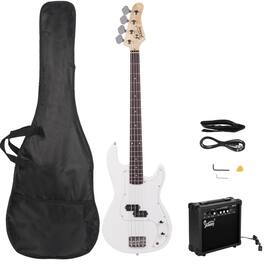 Winado - Electric Bass Guitar with 20Watt Amplifier, 4 String Right Handed Electric Bass Kit for Beginner & Professionals W/a Bag