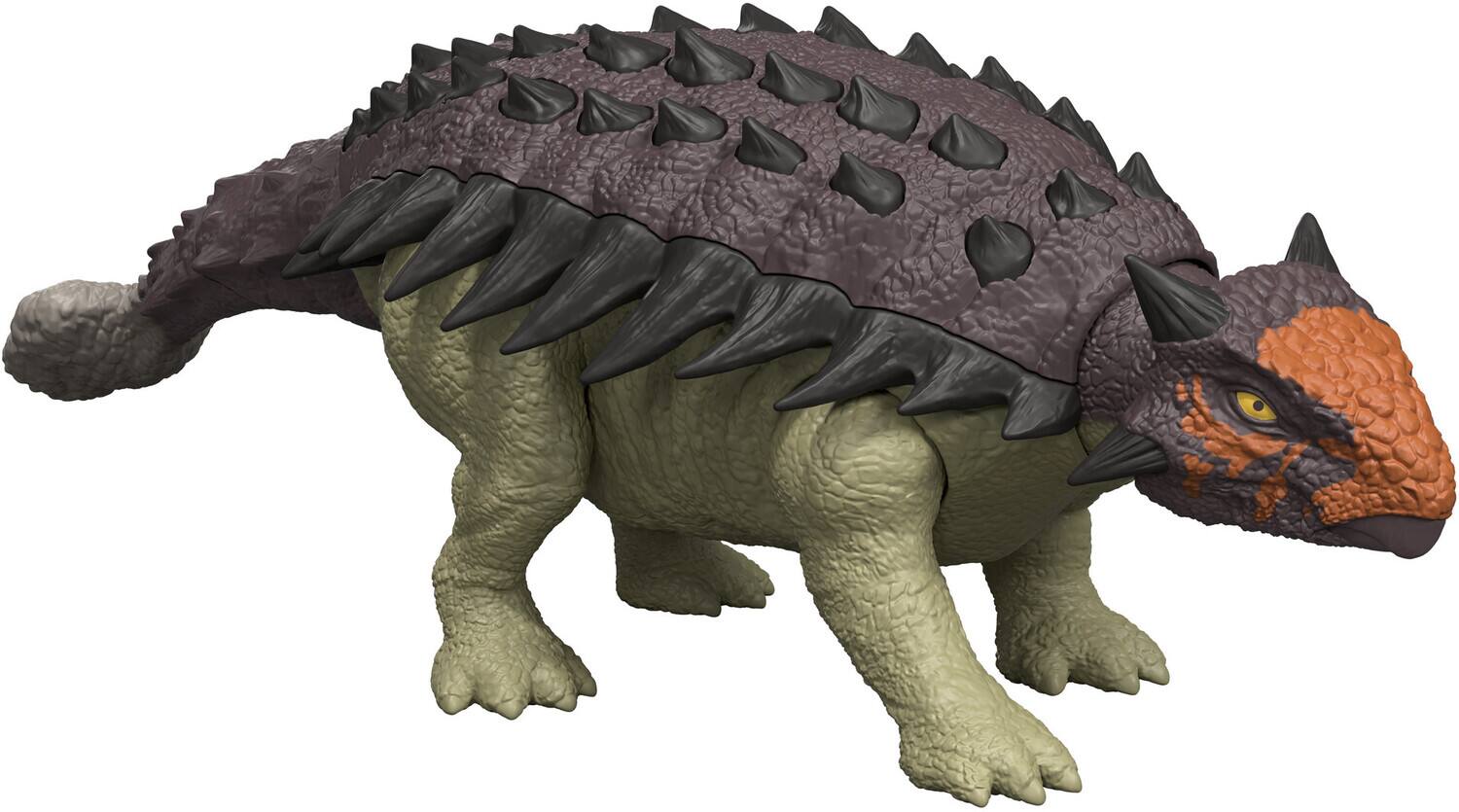 Alt View 3. Mattel - Mattel - Jurassic World: Rebirth Wild Roar Ankylosaurus   - Collectibles - Multicolor.