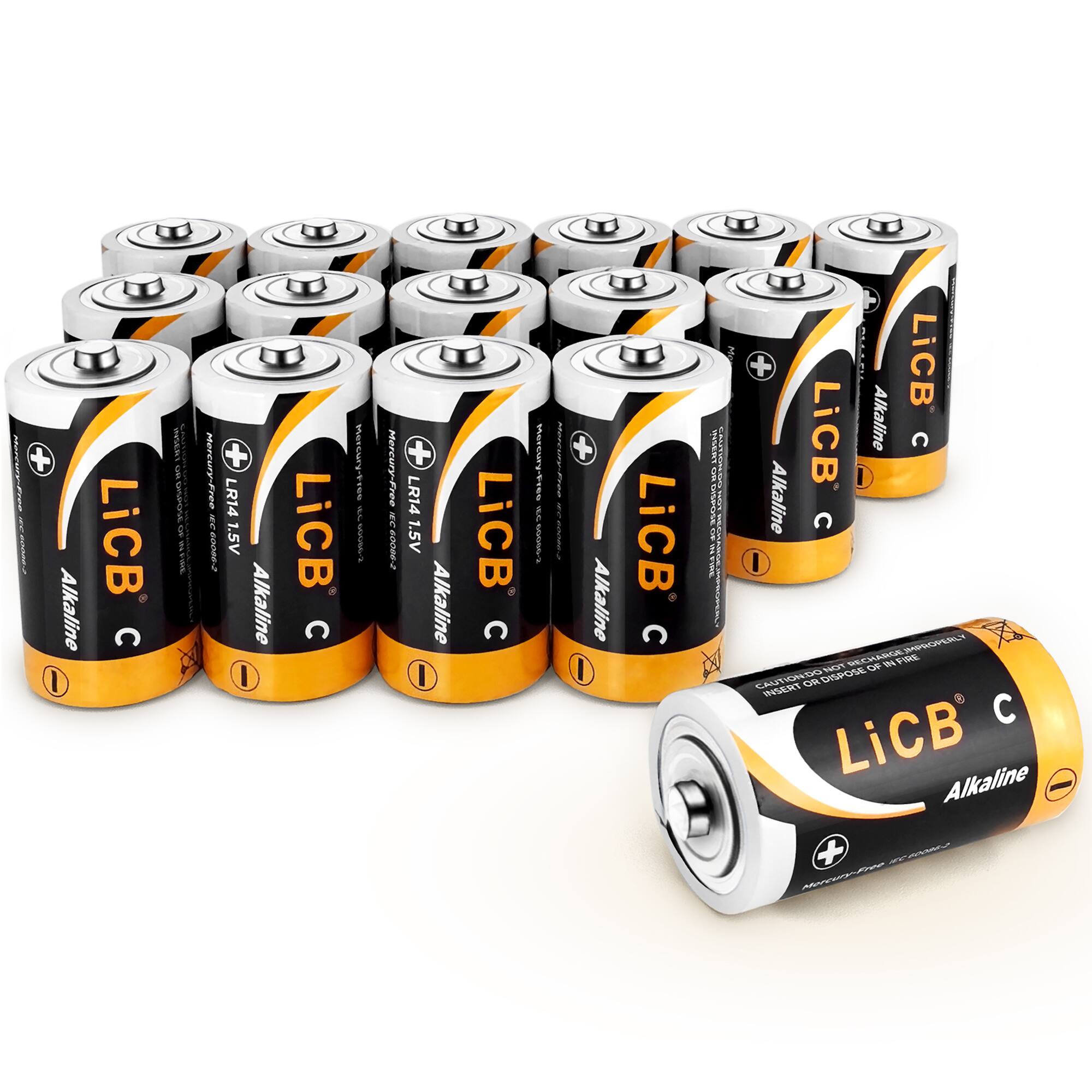 Hoscucterres  
Alkaline  
LiCB  
INSER Grasse W  
Mercury-Free IEC 00986-3  
+ LR14 1.5V Alkaline 0  
LiCB C  
NOTY-VISION leb 60056-2  
Mercury-Free EC 60086-2  
LR14 1.5V Alkaline O  
LiCB C  
Mercury-Free we 1-00009  
Mercury-Free  

Alkaline  
LiCB C  
INSERT  DISPOSE  
+ LiCB Alkaline LiCB C Alkaline C 0 RECHARGE FIRE IMPROPERLY NOT OF IN CAUTION DO OR DISPOSE INSERT  LiCB Alkaline 0-88008 Morcury-Free