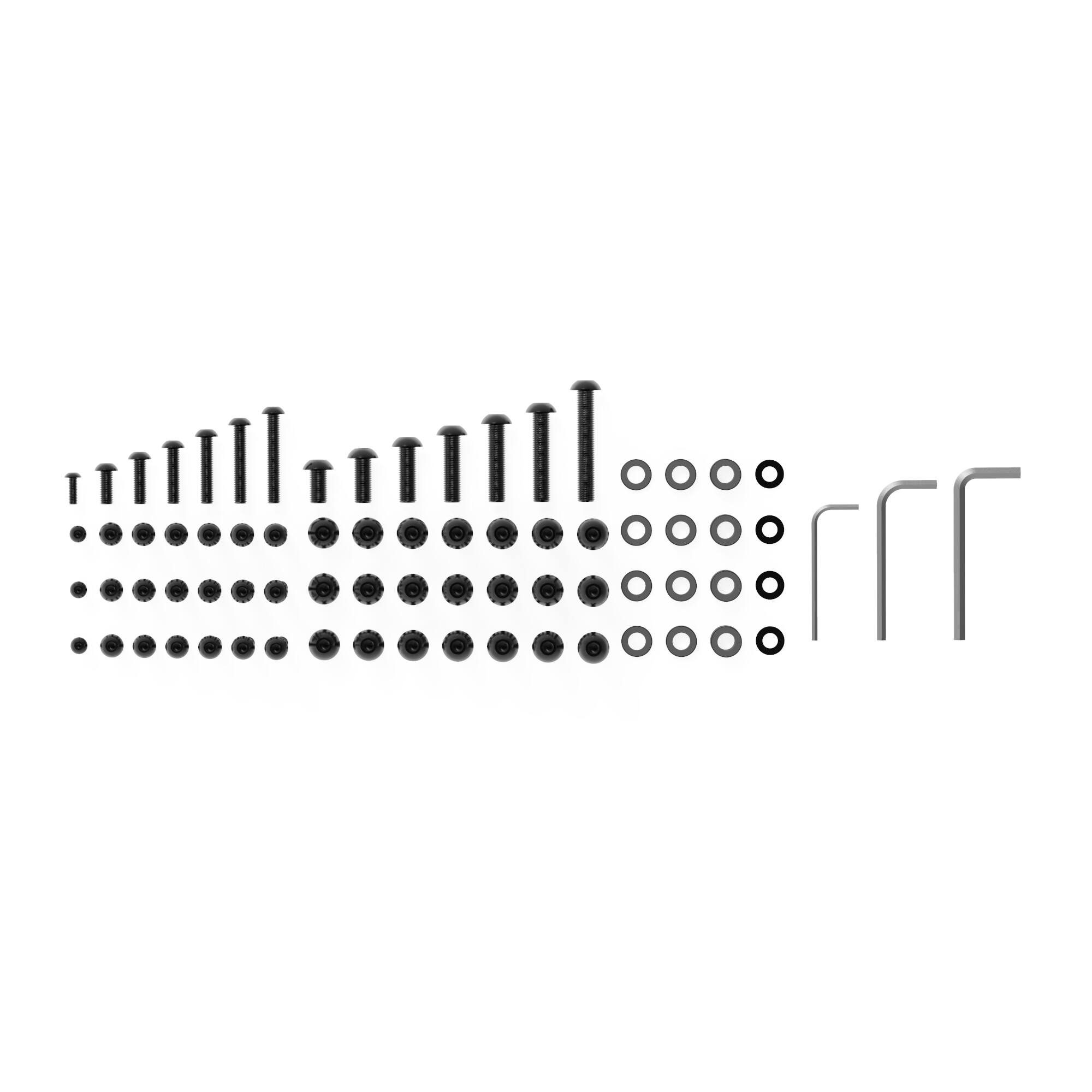 Alt View 1. Kanto - Universal TV Mounting Screw Set with Washers and Spacers for TV Mounting - Black.