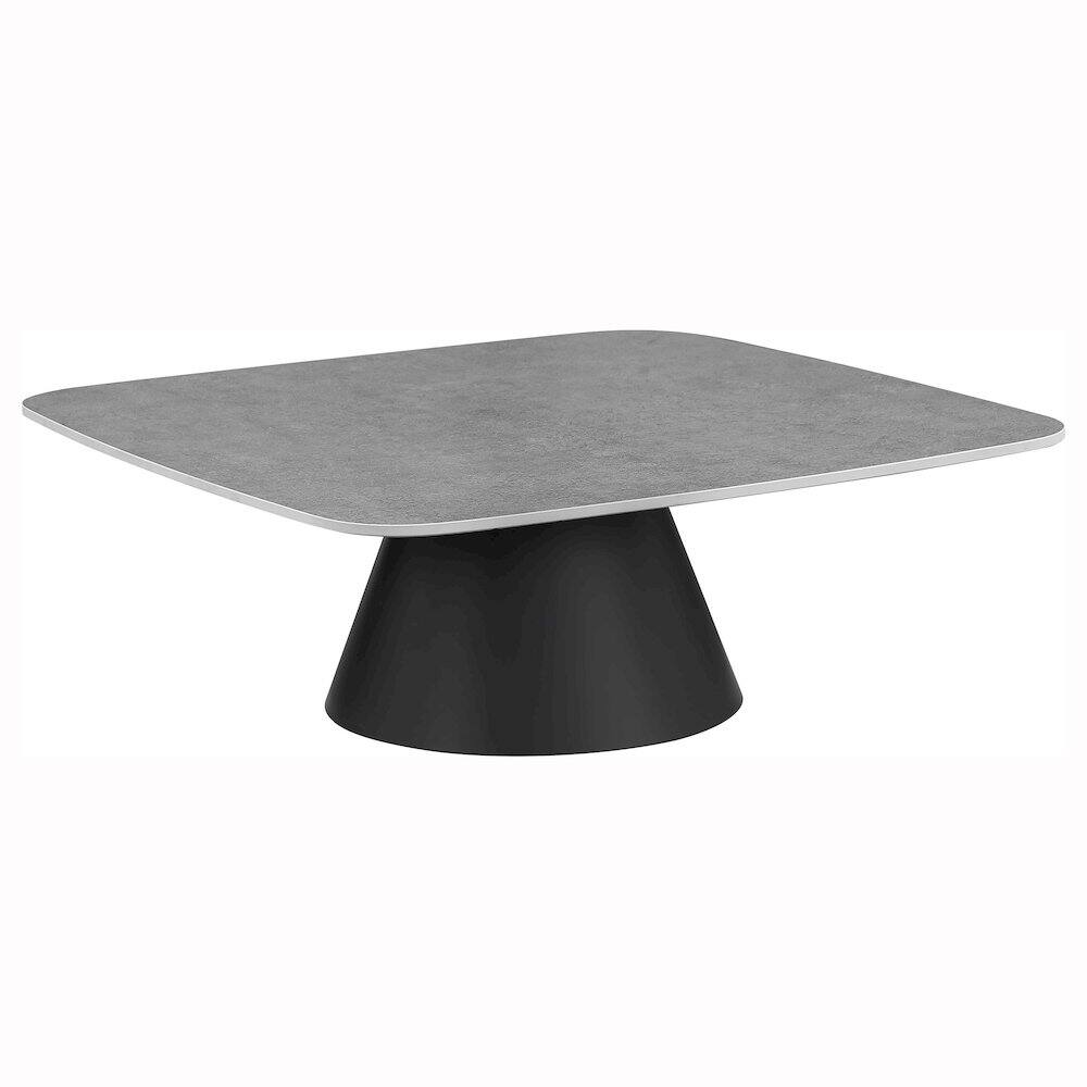 Angle. Coaster Co. of America - Eason 2-piece Cocktail Coffee Table Set Concrete and Black - Concrete.