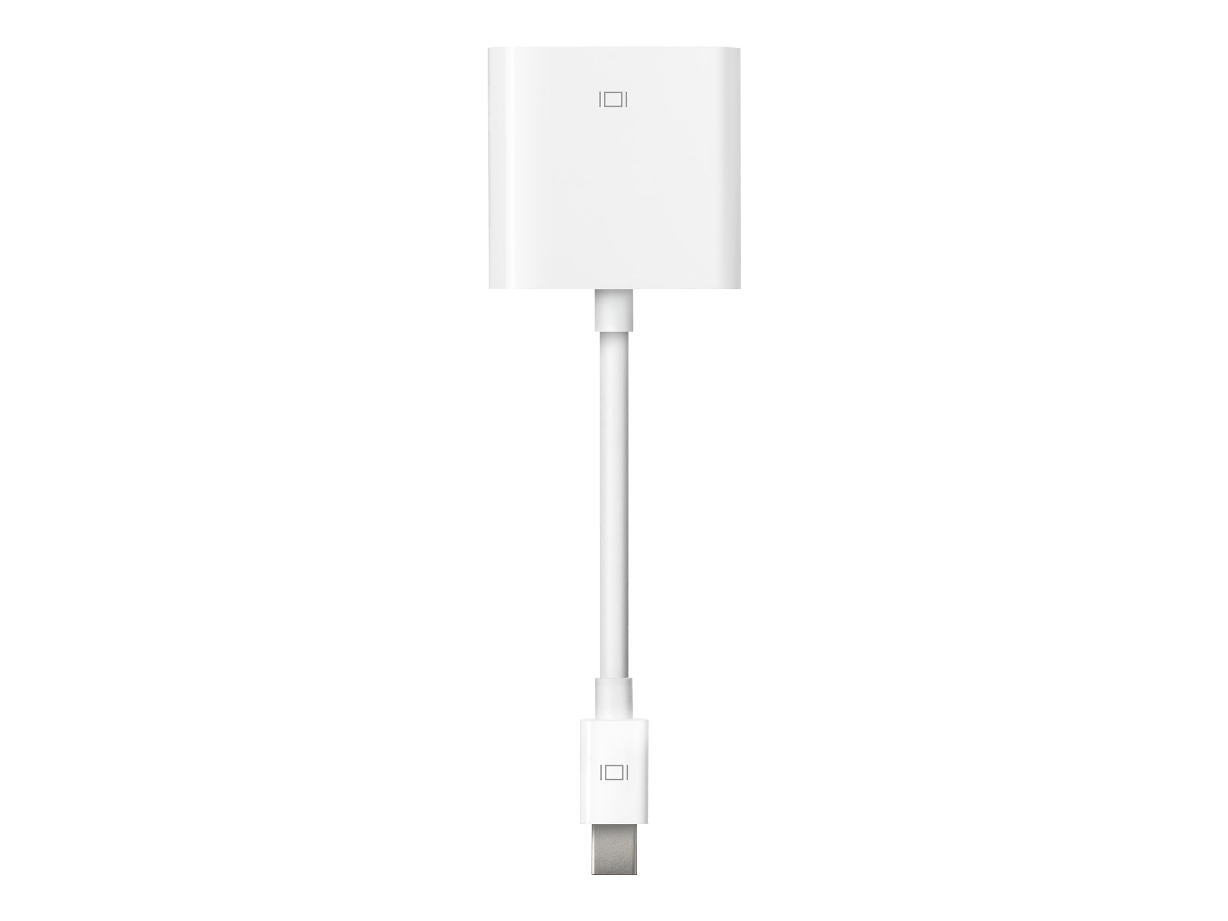 Back. Apple - Apple Mini DisplayPort to DVI Adapter - White.
