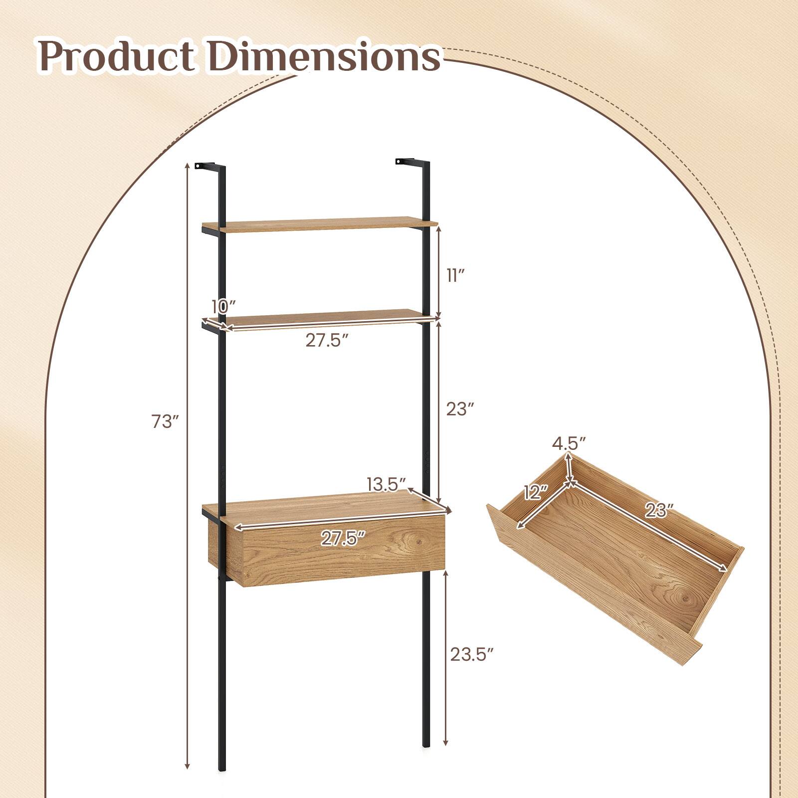 Product Dimensions: 11" x 10" x 27.5" x 73" x 23" x 4.5" x 13.5" x 27.5" x 12" x 23" x 23.5"