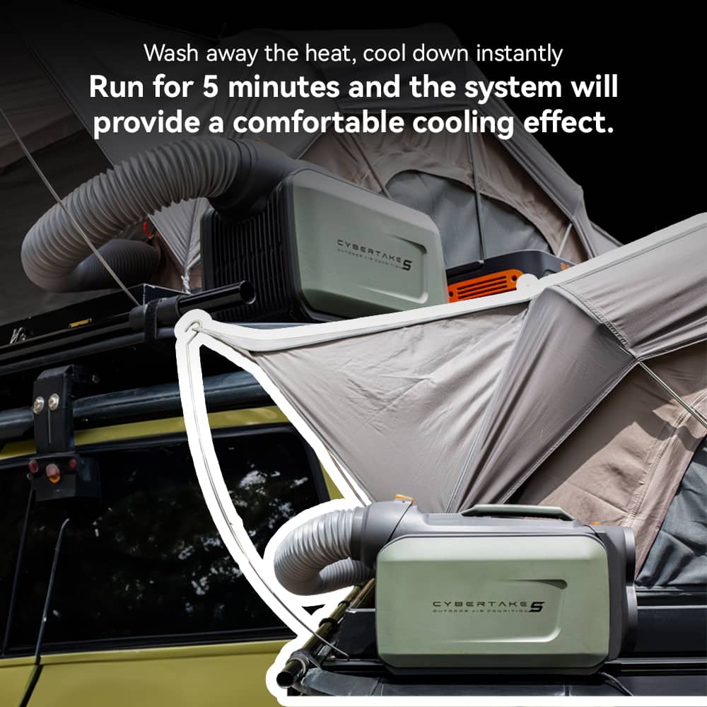 Wash away the heat, cool down instantly. Run for 5 minutes and the system will provide a comfortable cooling effect. CYBERTAKE 5