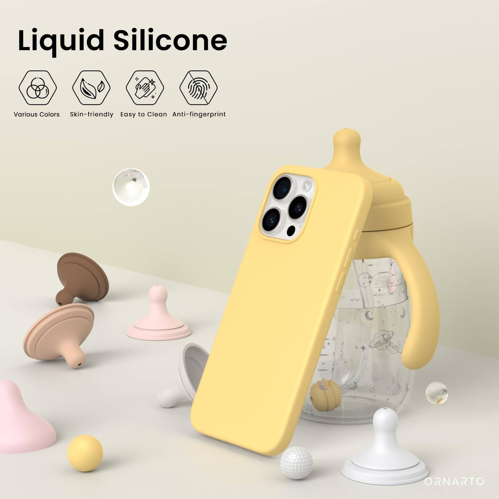 Liquid Silicone, Various Colors, Skin-friendly, Easy to Clean, Anti-fingerprint, ORNARTO