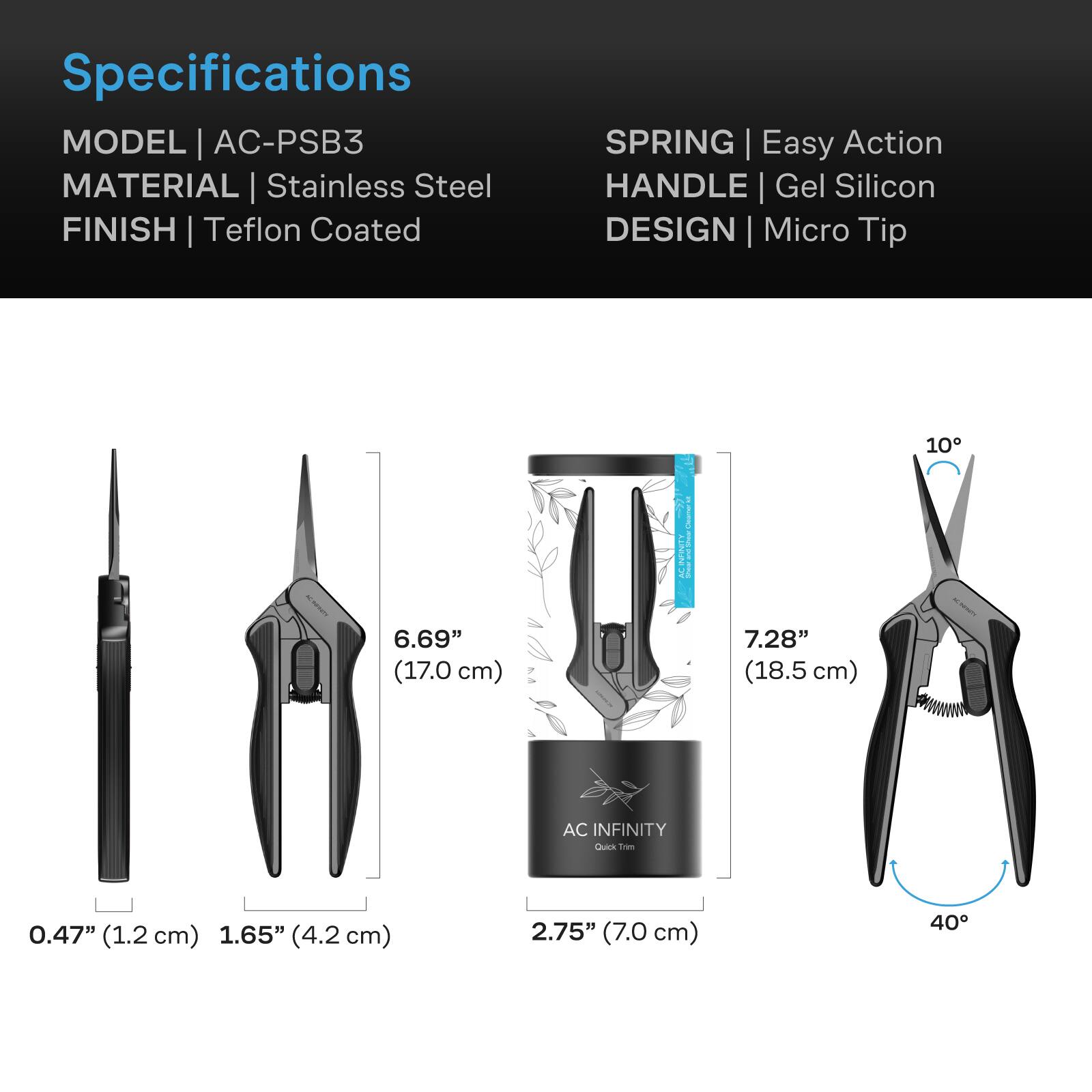 AC Infinity Ergonomic Pruning Shear 6.6