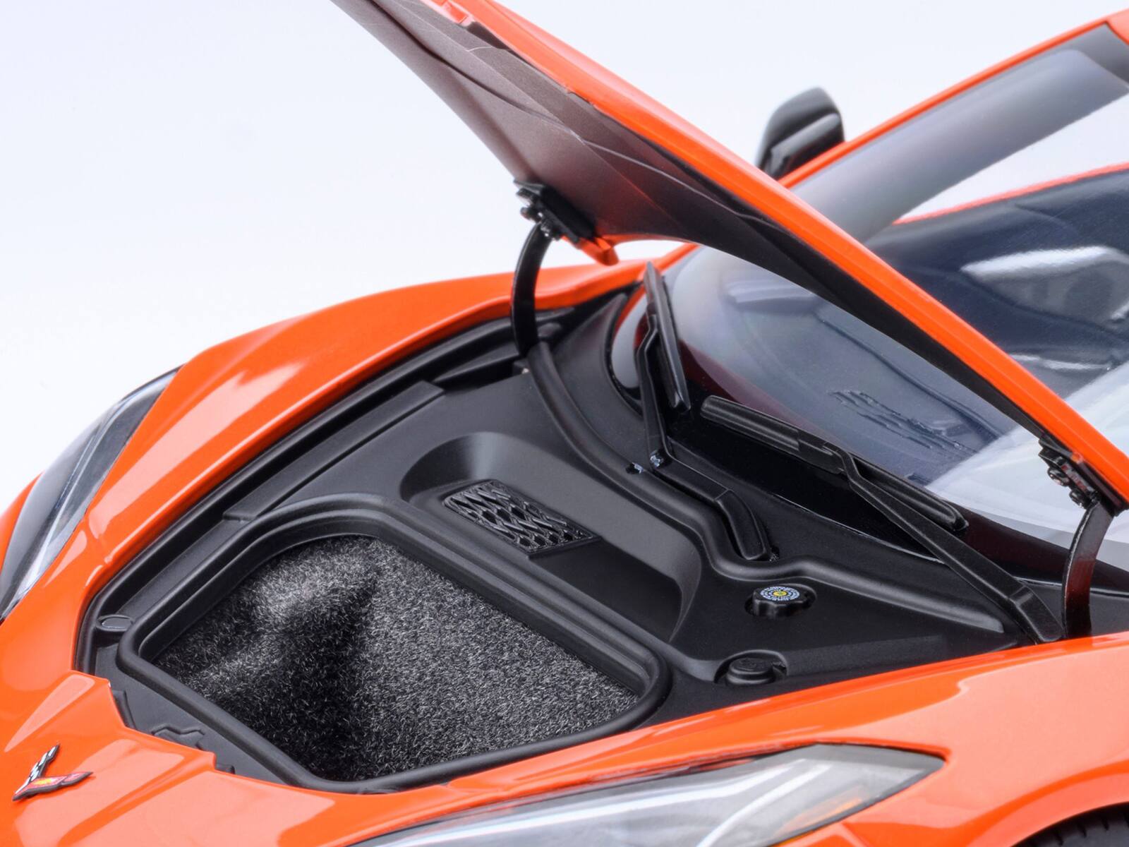 Alt View 2. Autoart - 2020 Chevrolet Corvette C8 Stingray Sebring Orange 1/18 Model Car by Autoart.