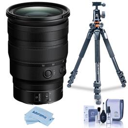 Bundle - Nikon - NIKKOR Z 24-70mm f/2.8 S Lens w/Tripod, Cleaning Kit and Cloth