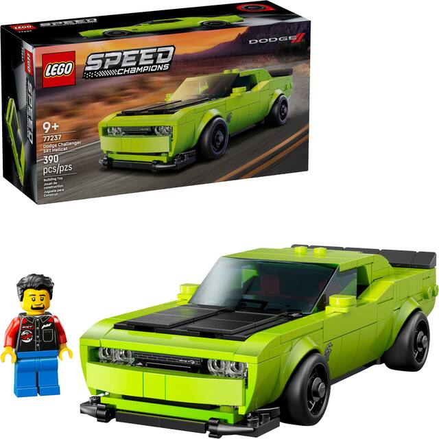 LEGO - Speed Champions Dodge Challenger SRT Hellcat Sports Car Building Toy, 77237