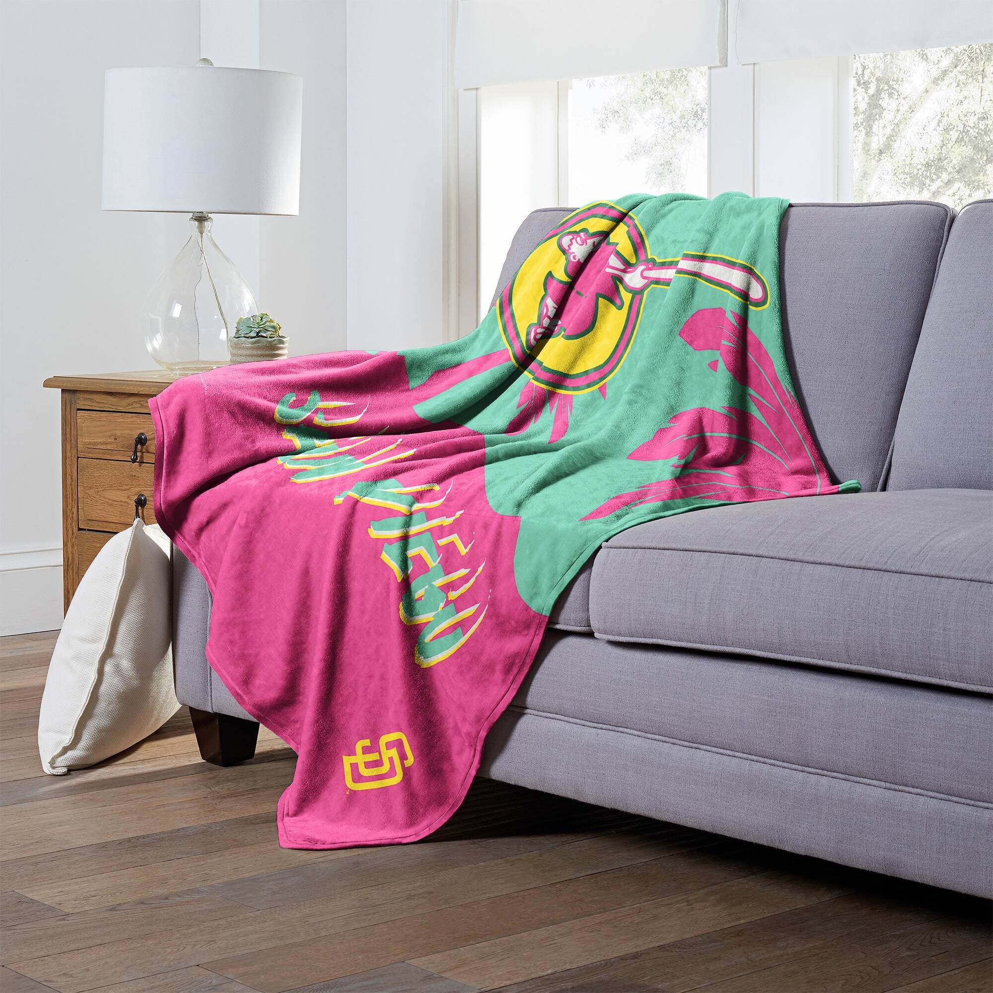Alt View 3. Northwest - San Diego Padres City Connect 50" x 60" Silk Touch Throw Blanket - Multicolor.