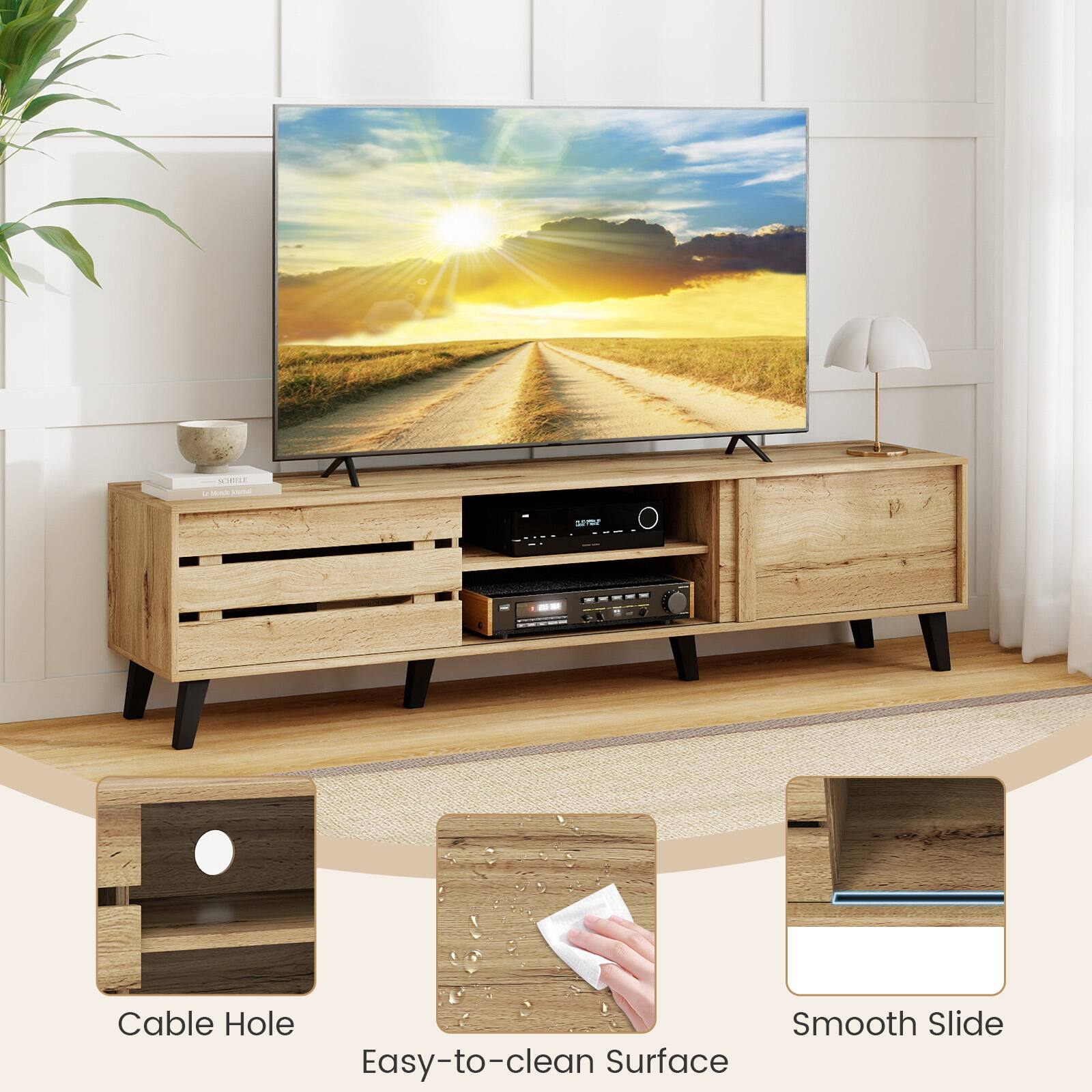 SIILE Monde - smr Cable Hole Smooth Slide Easy-to-clean Surface