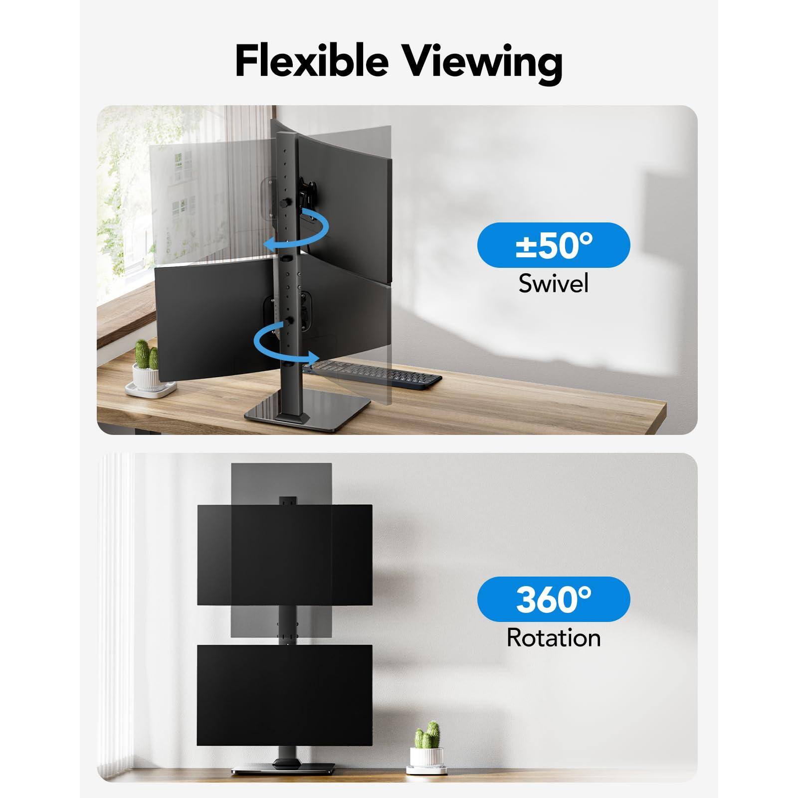 Flexible Viewing

±50° Swivel

360° Rotation