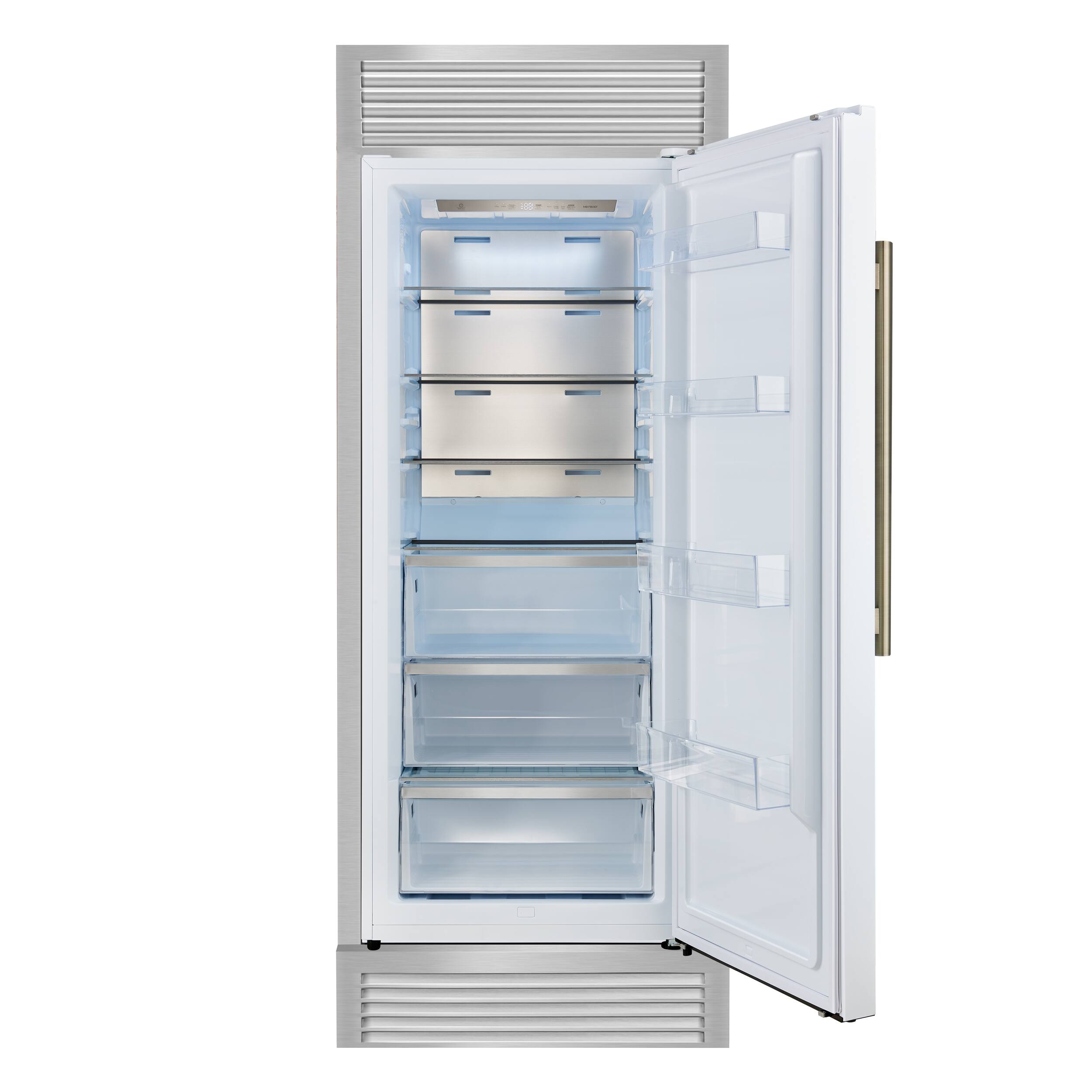 Alt View 1. Forno Appliances - Maderno 13.6 Cu. Ft. Built-In Upright Convertible Freezer with Decorative Trim and Right Swing Door - White.