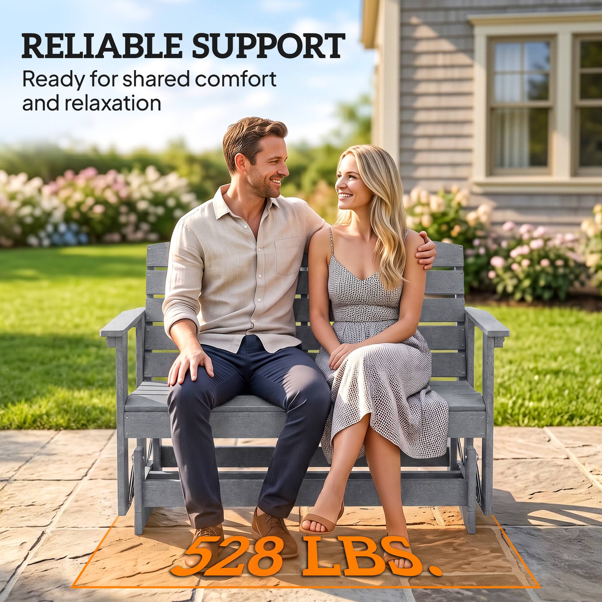 RELIABLE SUPPORT  
Ready for shared comfort and relaxation  

528 LBS.