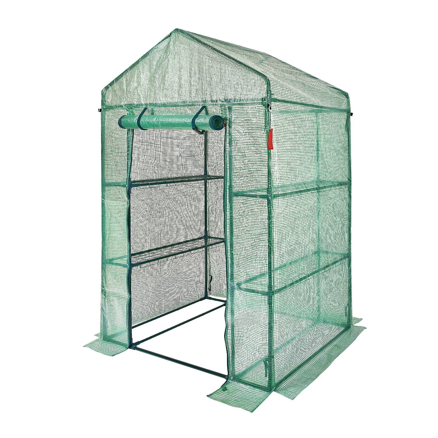 Front. Boyel Living - Walk In Green House Outdoor Gardening Plant Hot House - White.